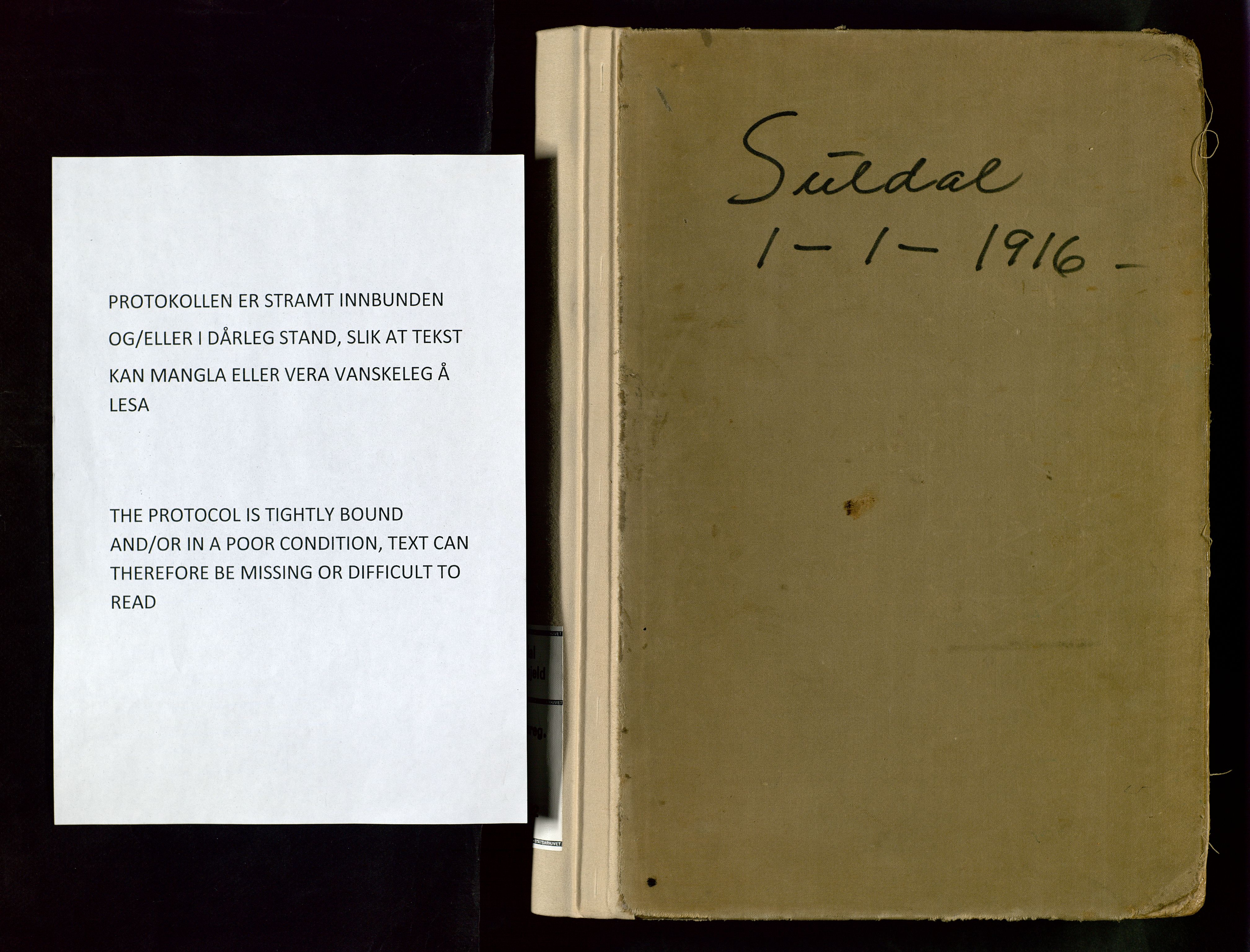 Suldal sokneprestkontor, SAST/A-101845/03/A/L0002: Fødselsregister nr. 2, 1916-1982