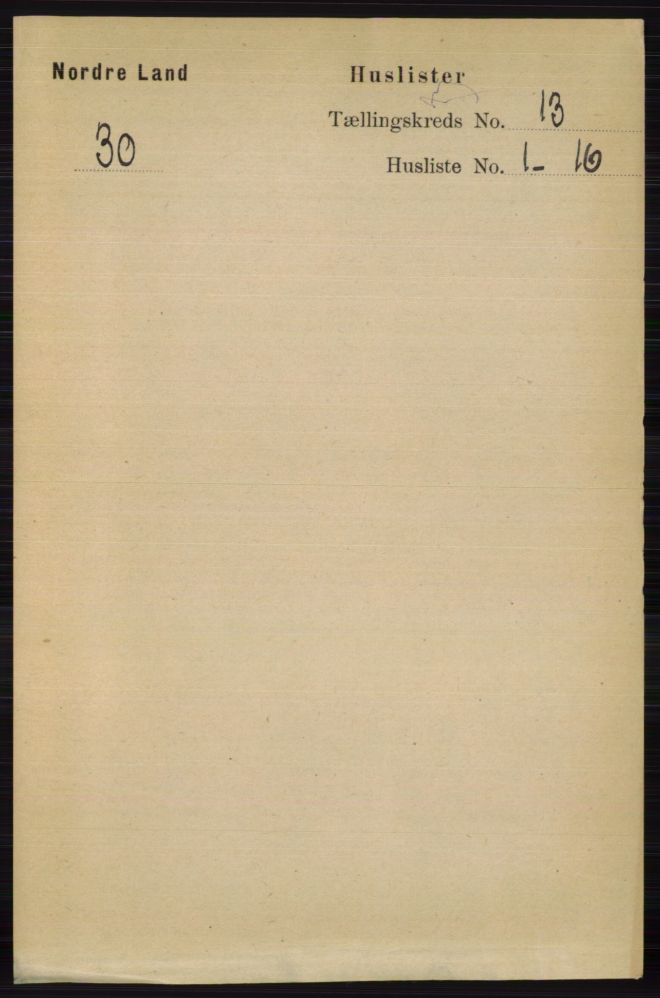 RA, Folketelling 1891 for 0538 Nordre Land herred, 1891, s. 3478