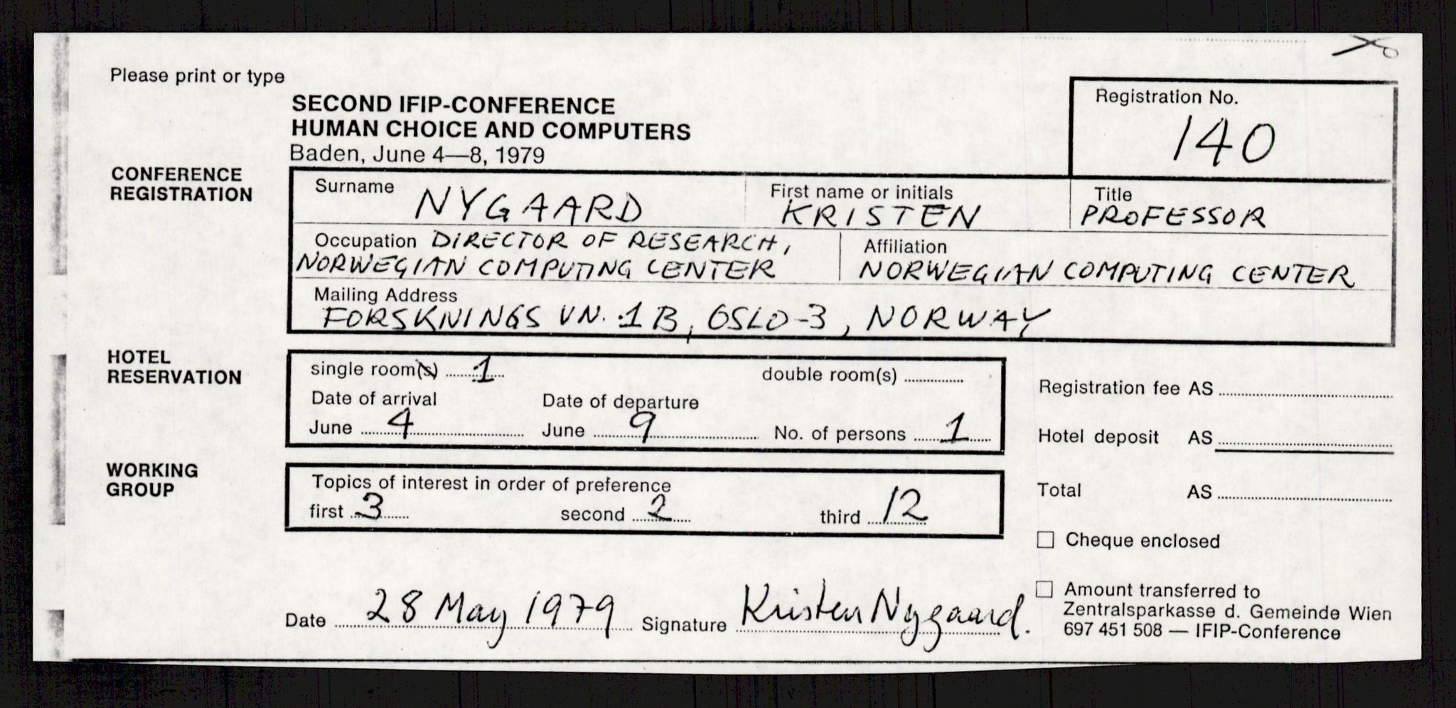 Nygaard, Kristen, AV/RA-PA-1398/F/Fi/L0012: Fagbevegelse, demokrati, Jern- og Metallprosjektet, 1970-2002, s. 766