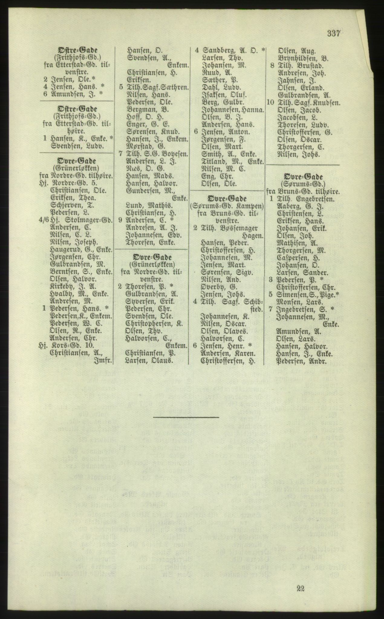 Kristiania/Oslo adressebok, PUBL/-, 1881, s. 337