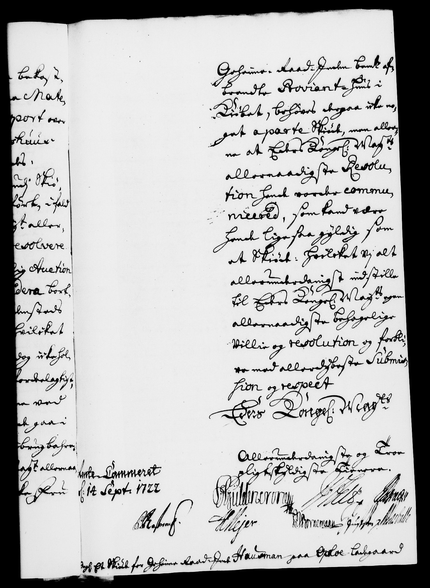 Rentekammeret, Kammerkanselliet, RA/EA-3111/G/Gf/Gfa/L0005: Norsk relasjons- og resolusjonsprotokoll (merket RK 52.5), 1722, s. 570