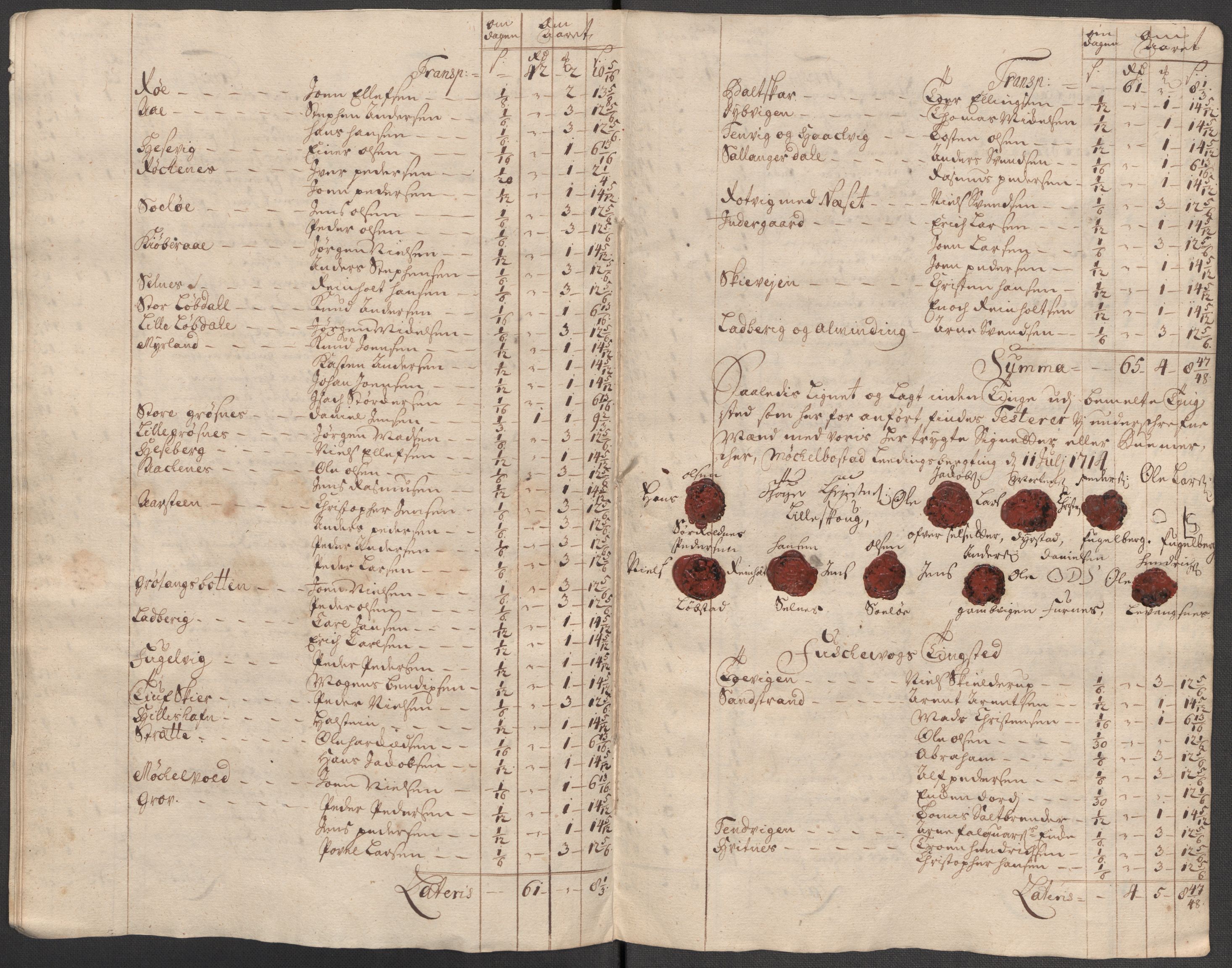 Rentekammeret inntil 1814, Reviderte regnskaper, Fogderegnskap, RA/EA-4092/R68/L4760: Fogderegnskap Senja og Troms, 1714, s. 110