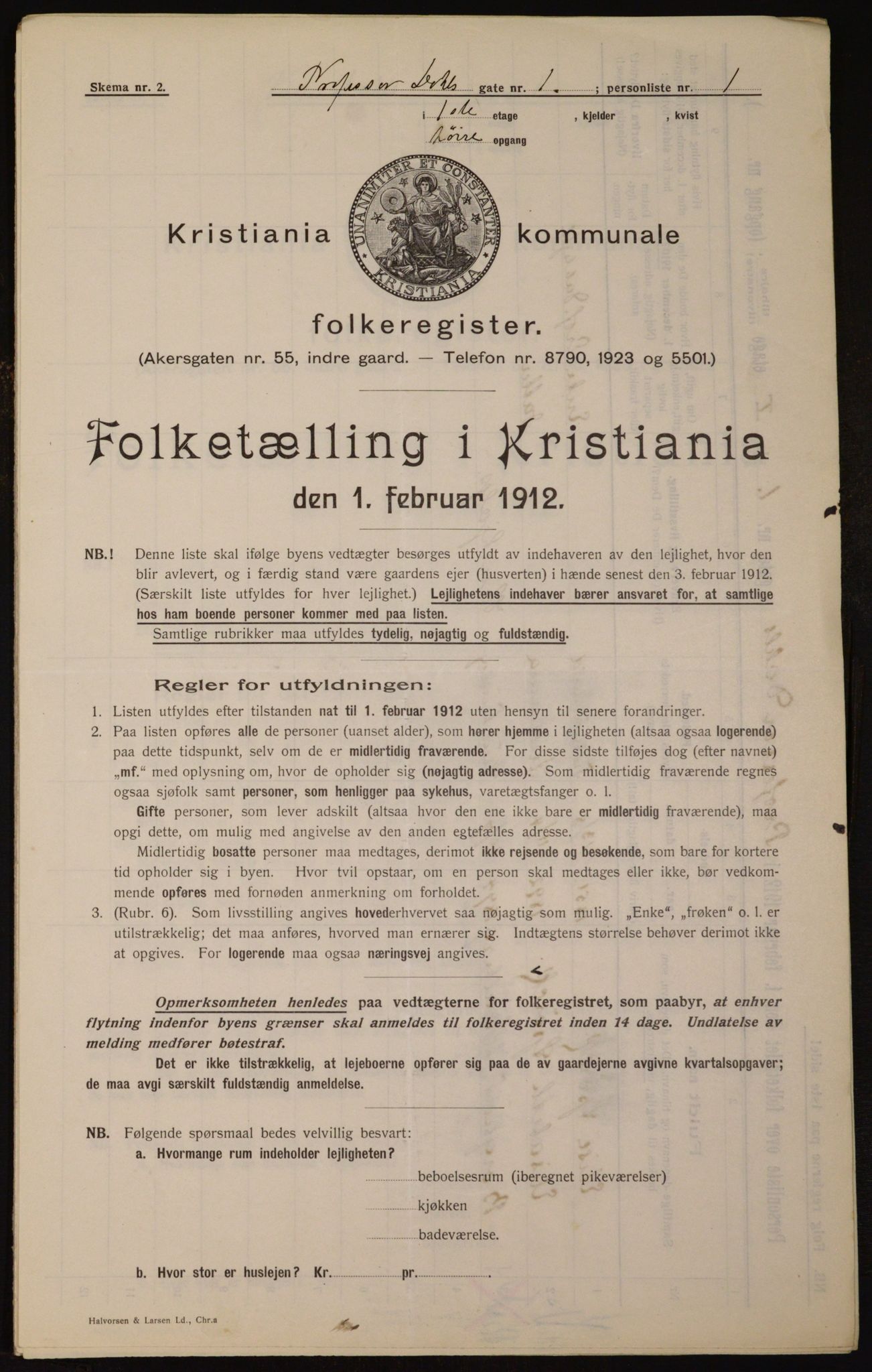 OBA, Kommunal folketelling 1.2.1912 for Kristiania, 1912, s. 81625