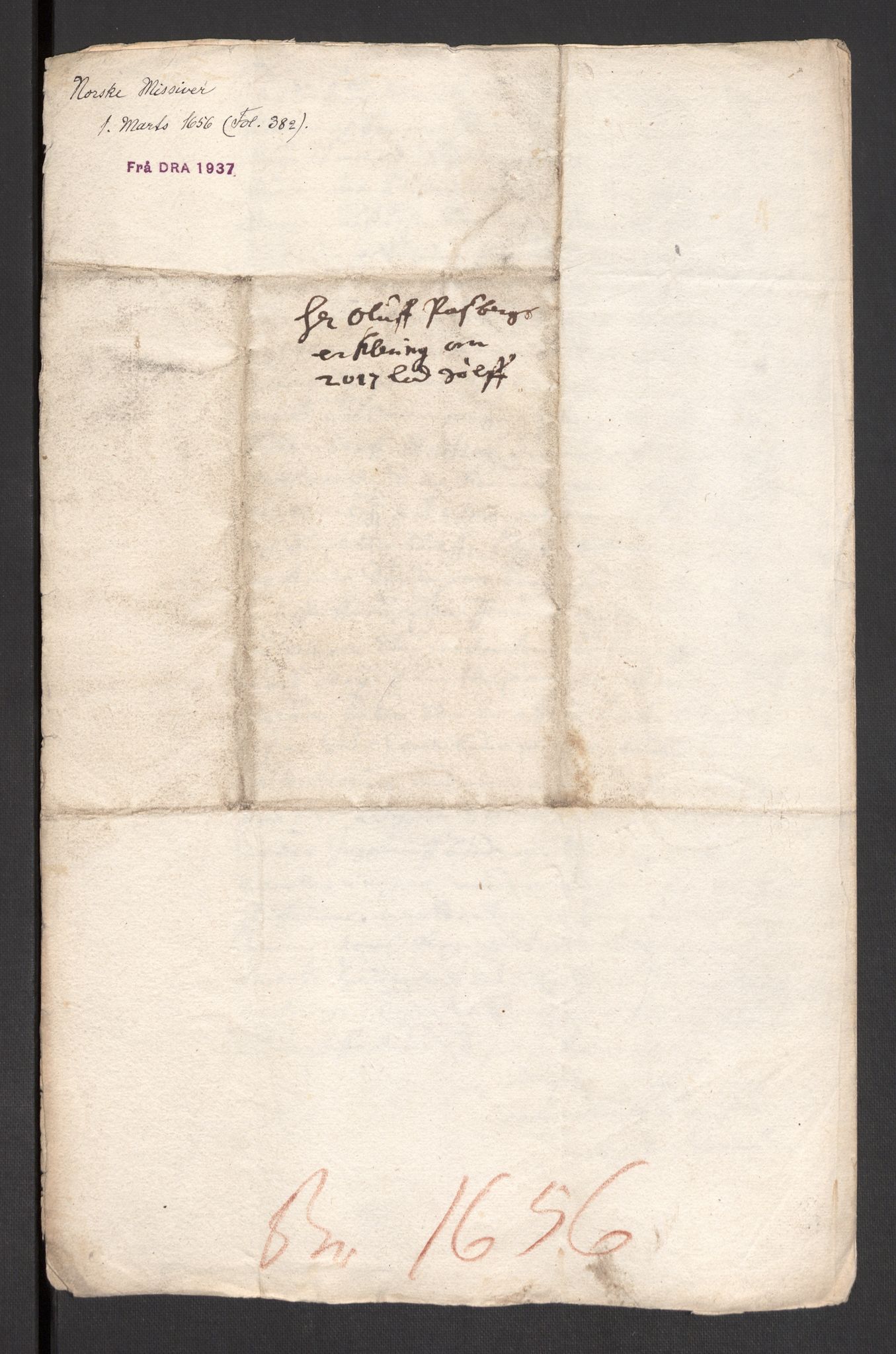 Danske Kanselli 1572-1799, AV/RA-EA-3023/F/Fc/Fcc/Fcca/L0016: Norske innlegg 1572-1799, 1655-1656, s. 404