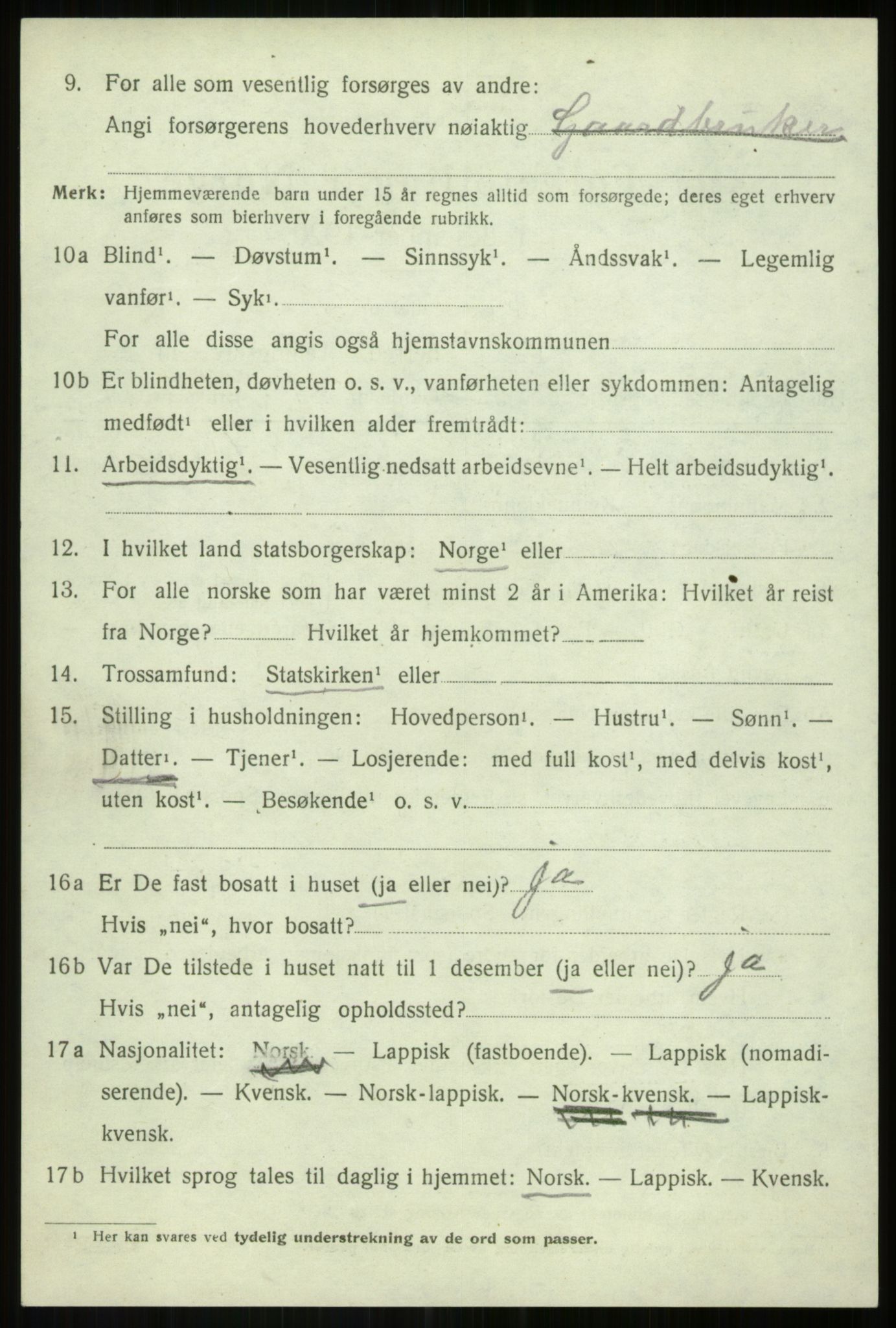 SATØ, Folketelling 1920 for 1922 Bardu herred, 1920, s. 4122