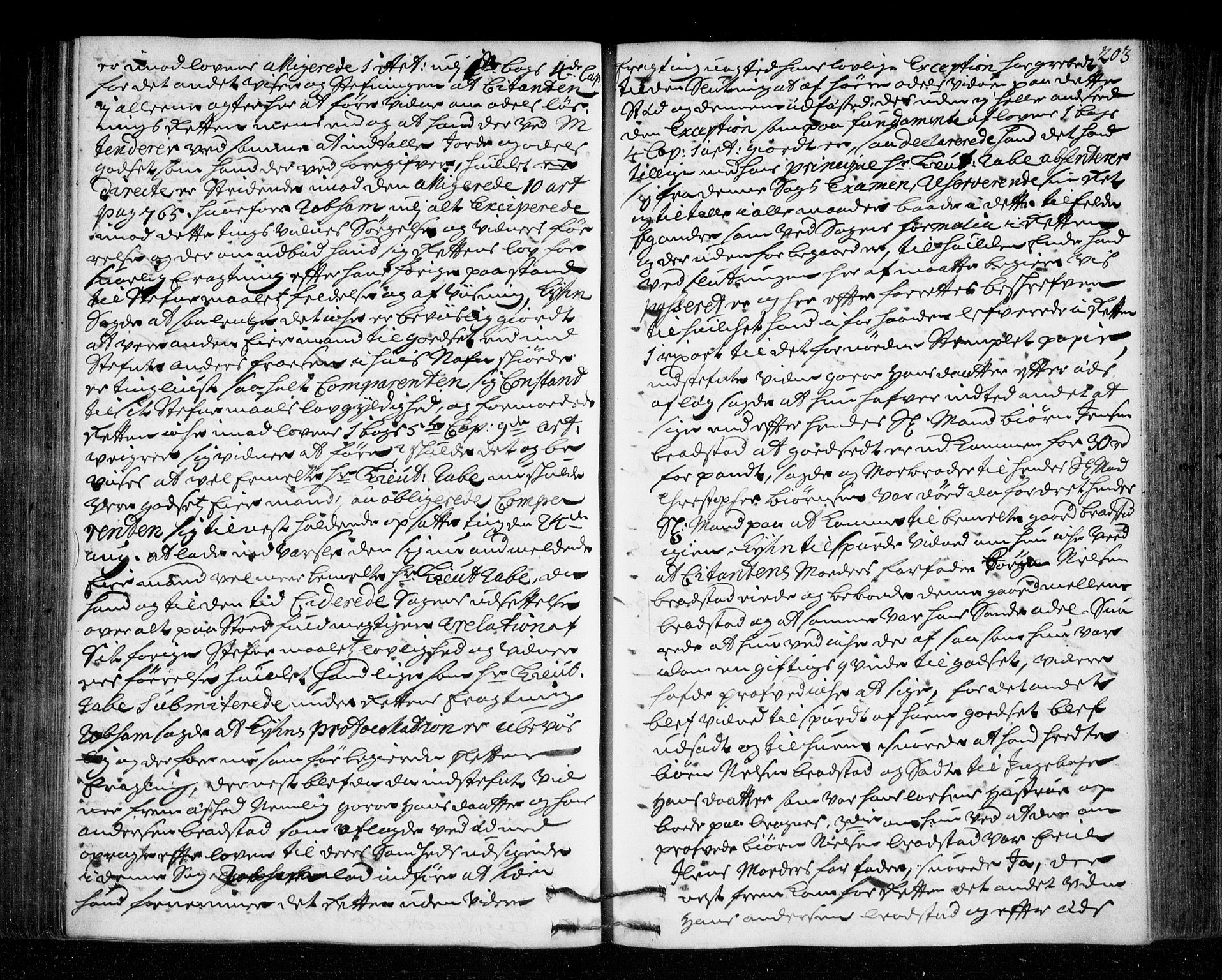 Lier, Røyken og Hurum sorenskriveri, AV/SAKO-A-89/F/Fa/L0046: Tingbok, 1729-1733, s. 203