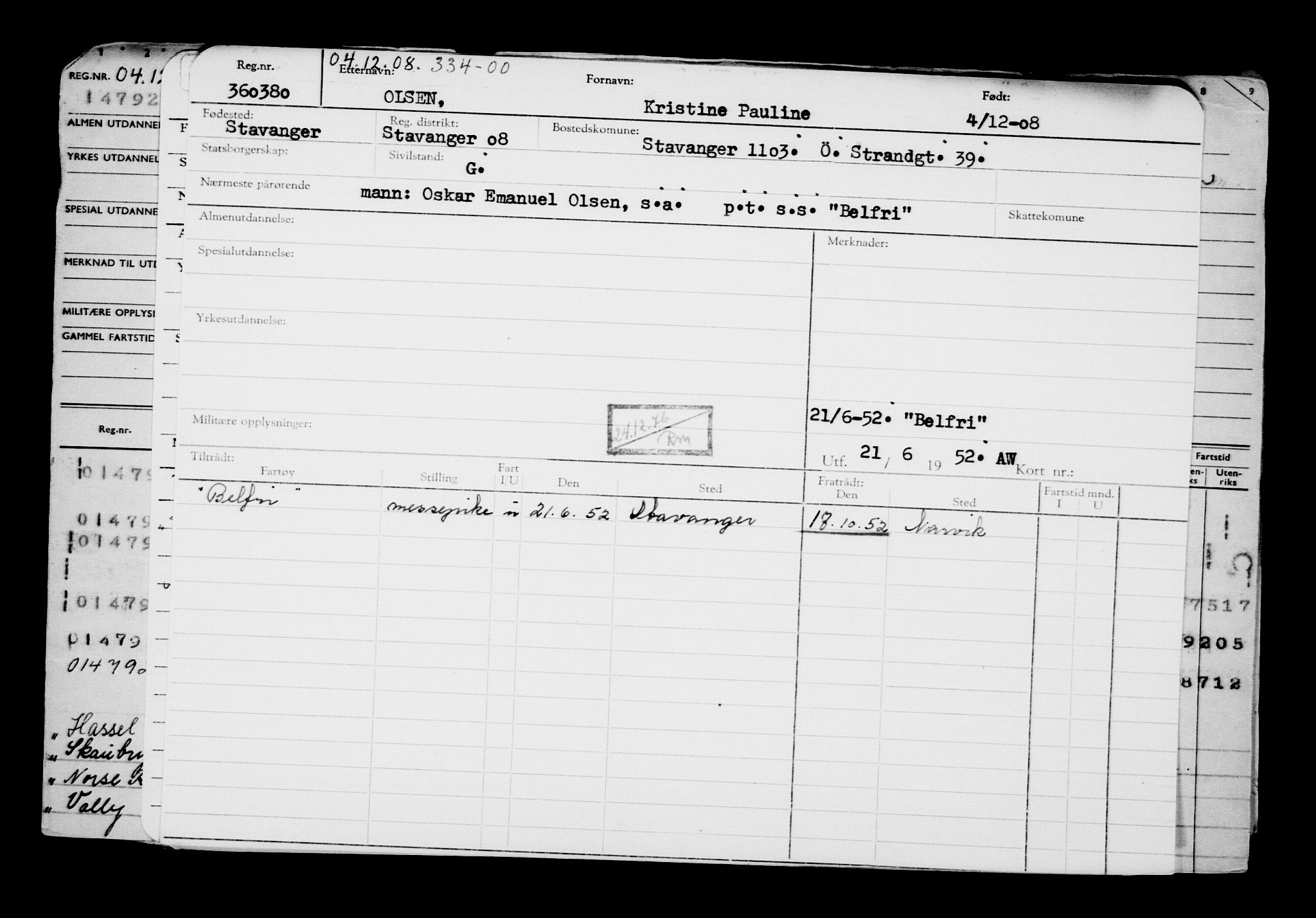 Direktoratet for sjømenn, AV/RA-S-3545/G/Gb/L0080: Hovedkort, 1908, s. 484