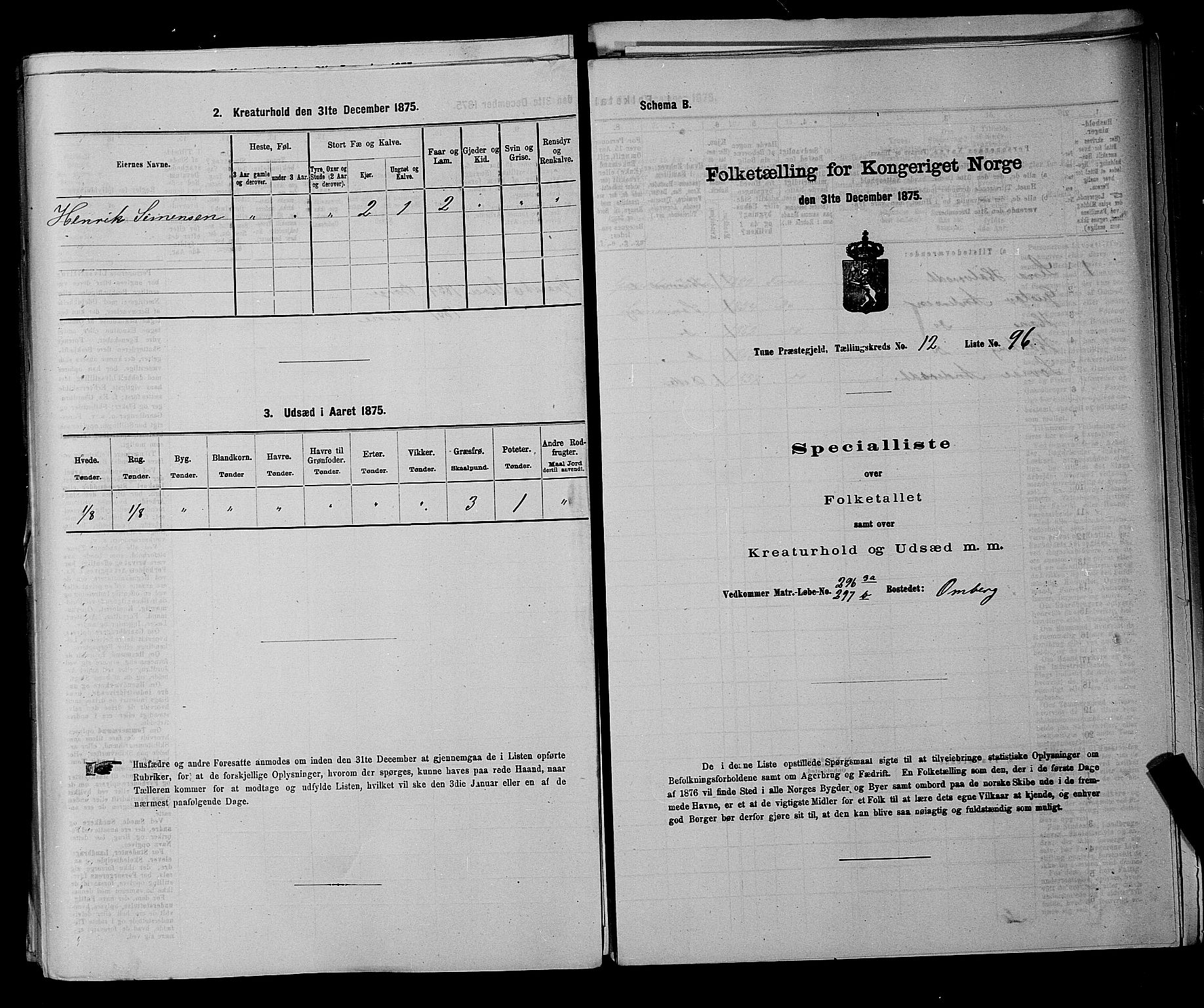 RA, Folketelling 1875 for 0130P Tune prestegjeld, 1875, s. 2062