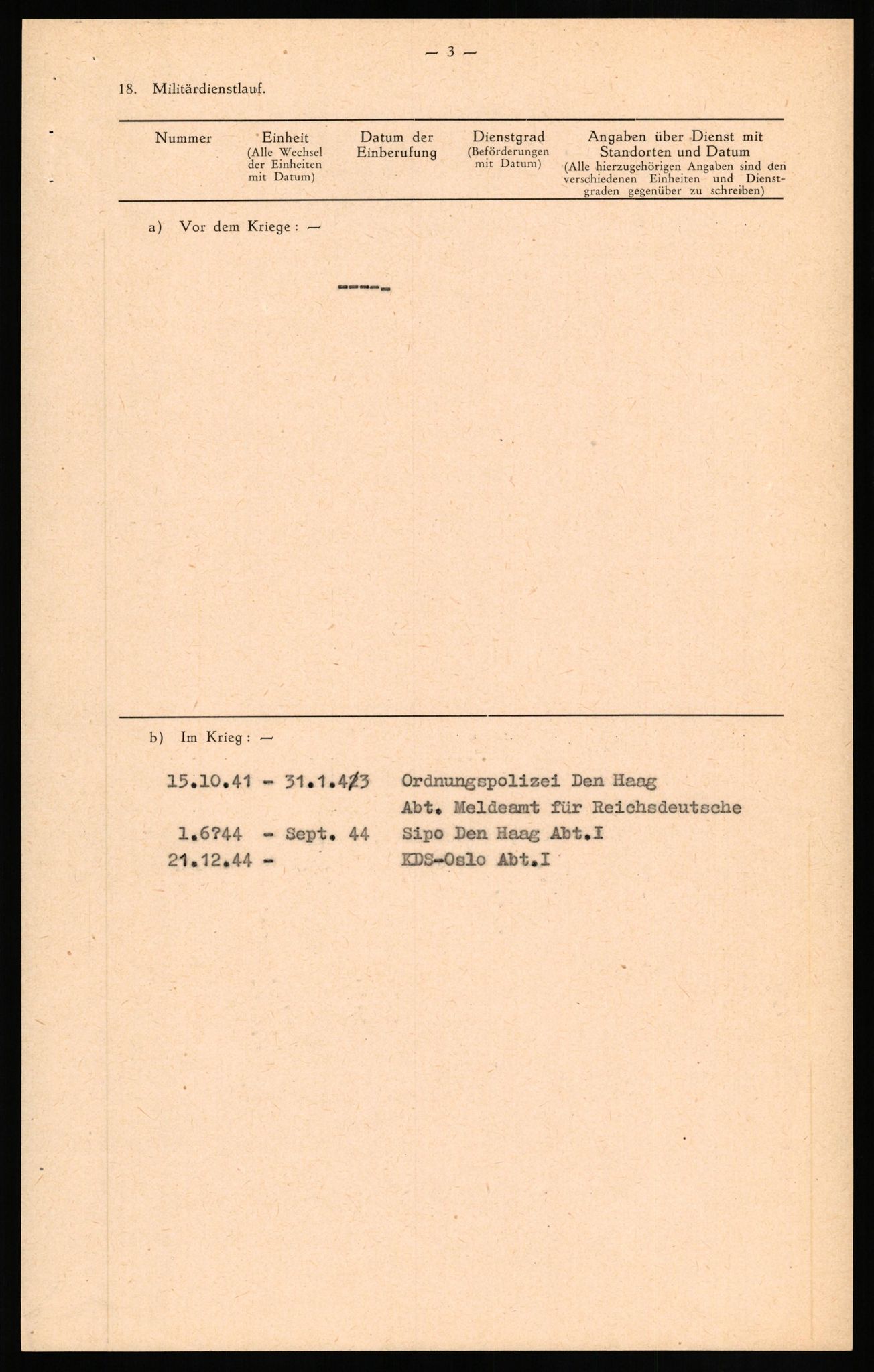 Forsvaret, Forsvarets overkommando II, AV/RA-RAFA-3915/D/Db/L0018: CI Questionaires. Tyske okkupasjonsstyrker i Norge. Tyskere., 1945-1946, s. 385