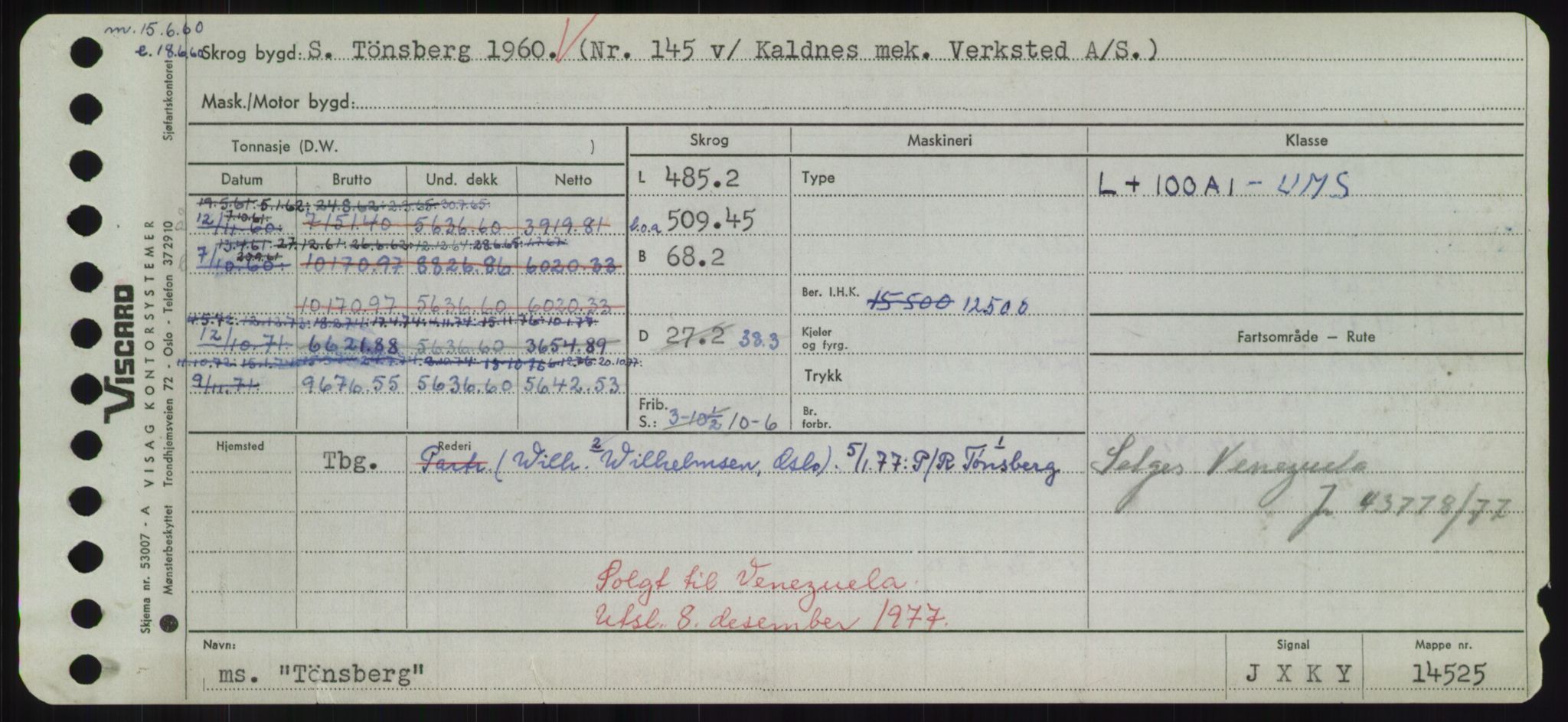 Sjøfartsdirektoratet med forløpere, Skipsmålingen, RA/S-1627/H/Hd/L0039: Fartøy, Ti-Tø, s. 915