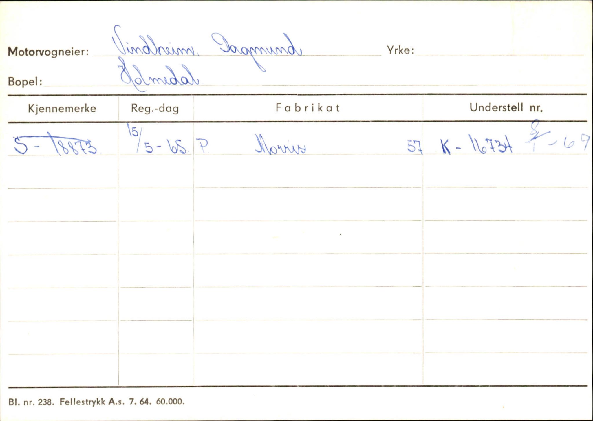 Statens vegvesen, Sogn og Fjordane vegkontor, SAB/A-5301/4/F/L0126: Eigarregister Fjaler M-Å. Leikanger A-Å, 1945-1975, s. 604