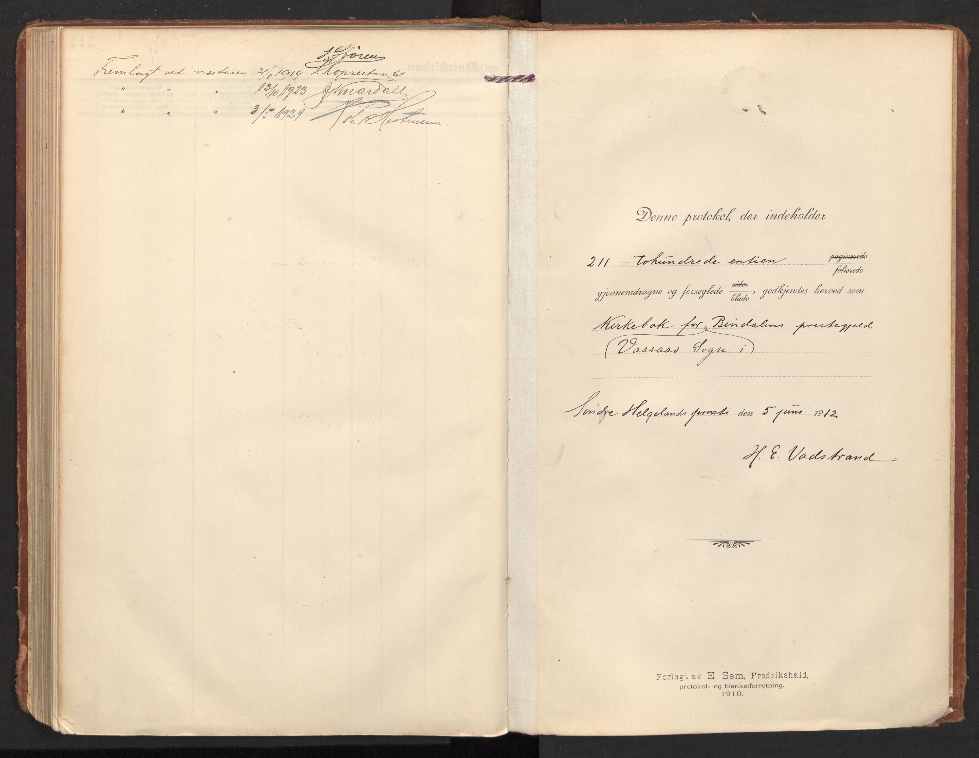 Ministerialprotokoller, klokkerbøker og fødselsregistre - Nordland, SAT/A-1459/810/L0156: Ministerialbok nr. 810A15, 1915-1930