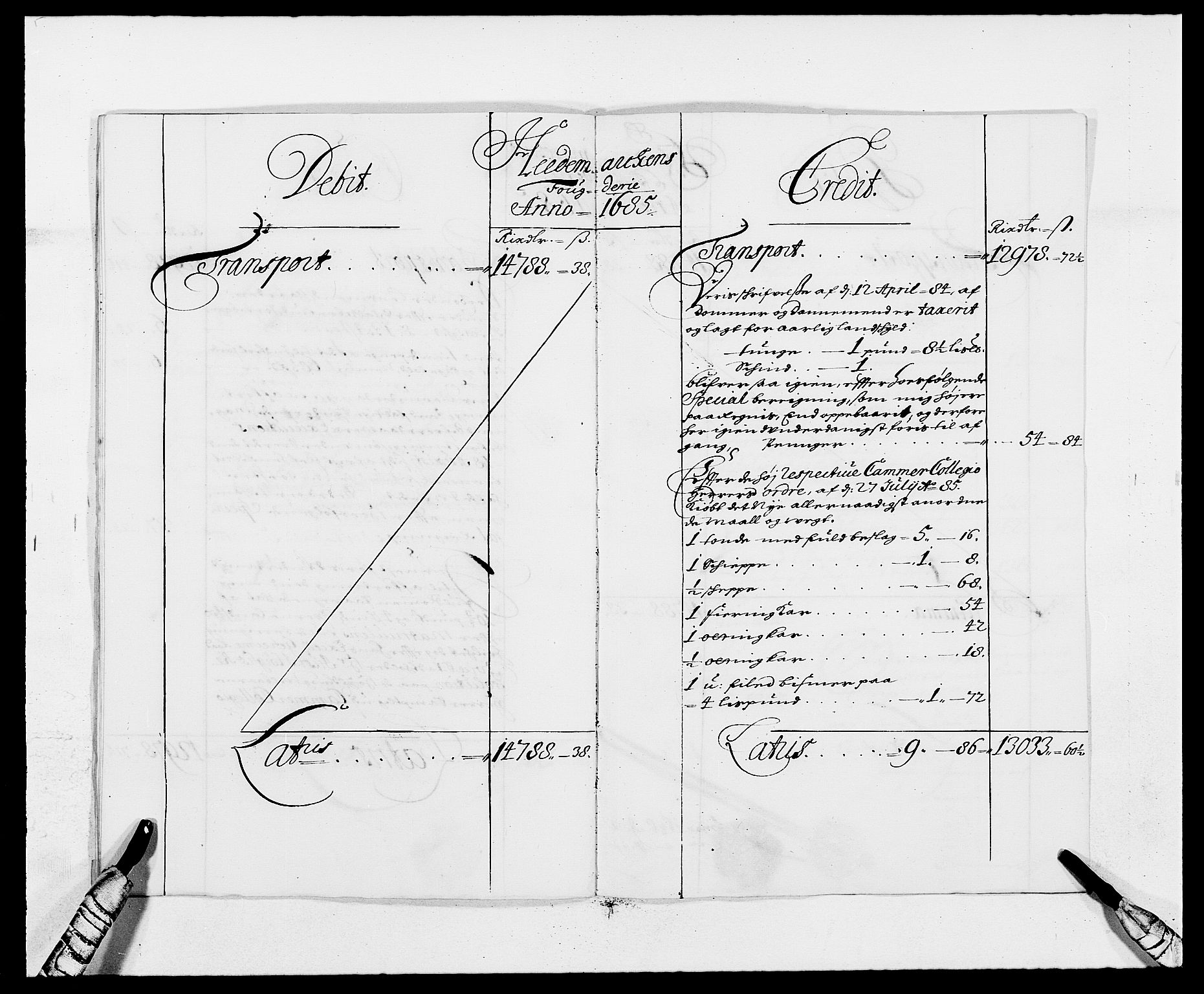 Rentekammeret inntil 1814, Reviderte regnskaper, Fogderegnskap, AV/RA-EA-4092/R16/L1026: Fogderegnskap Hedmark, 1685, s. 12