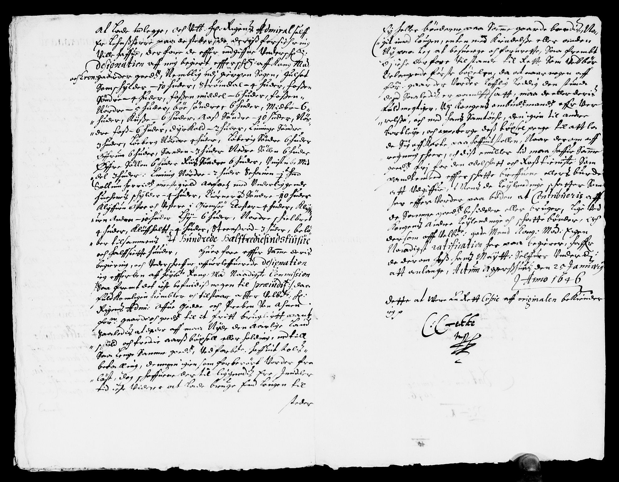Rentekammeret inntil 1814, Reviderte regnskaper, Lensregnskaper, AV/RA-EA-5023/R/Rb/Rbp/L0032: Bratsberg len, 1645-1647
