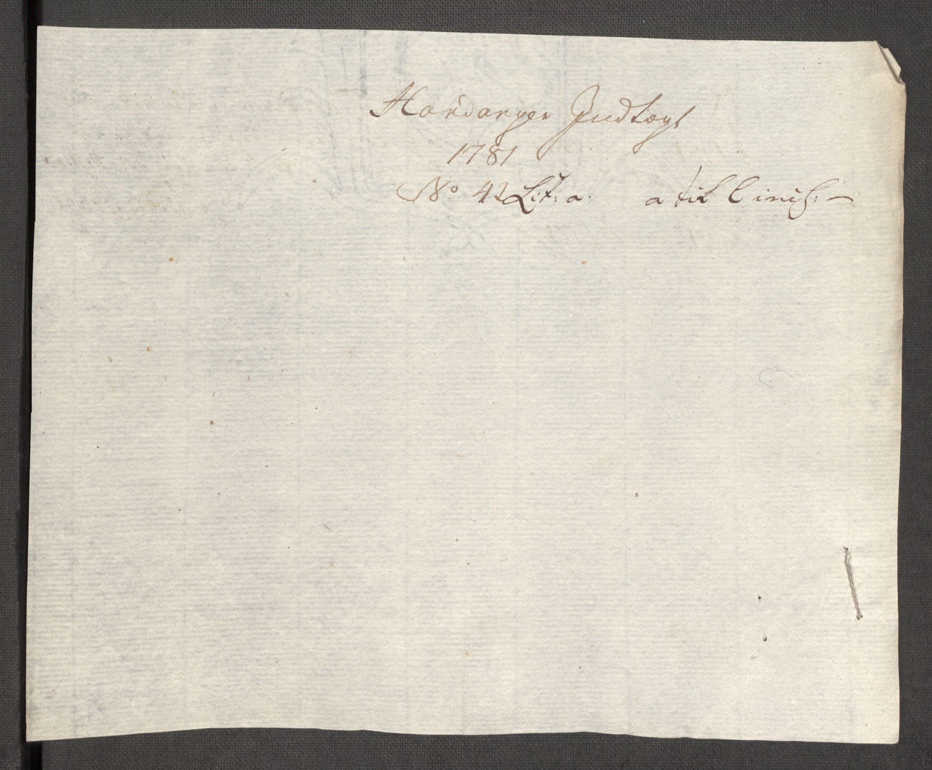 Rentekammeret inntil 1814, Reviderte regnskaper, Fogderegnskap, RA/EA-4092/R48/L3097: Fogderegnskap Sunnhordland og Hardanger, 1781, s. 297