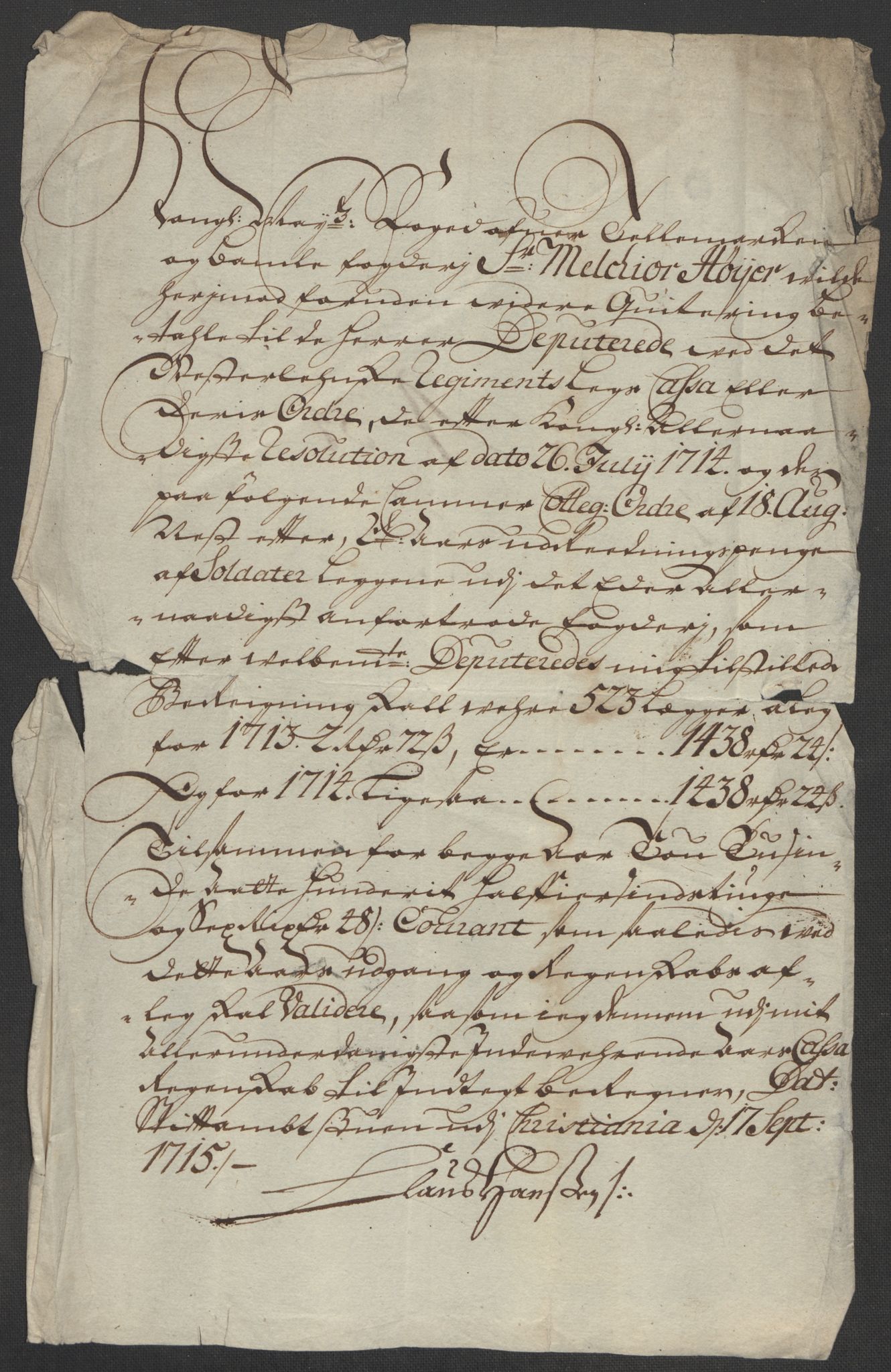 Rentekammeret inntil 1814, Reviderte regnskaper, Fogderegnskap, AV/RA-EA-4092/R36/L2127: Fogderegnskap Øvre og Nedre Telemark og Bamble, 1715, s. 385