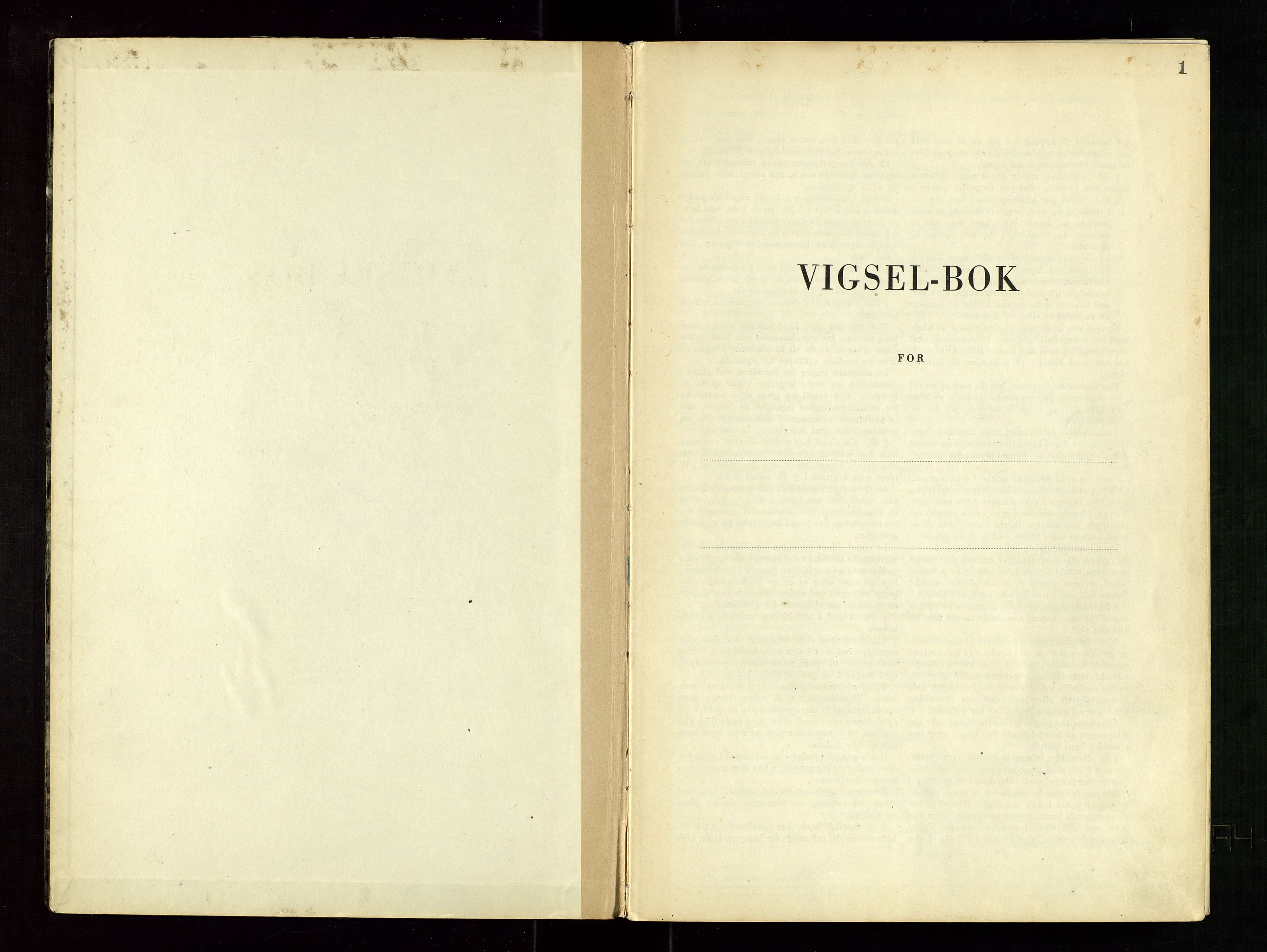 Ryfylke tingrett, SAST/A-100055/001/III/IIIC/L0004: Vigselbok, 1944-1952, s. 1