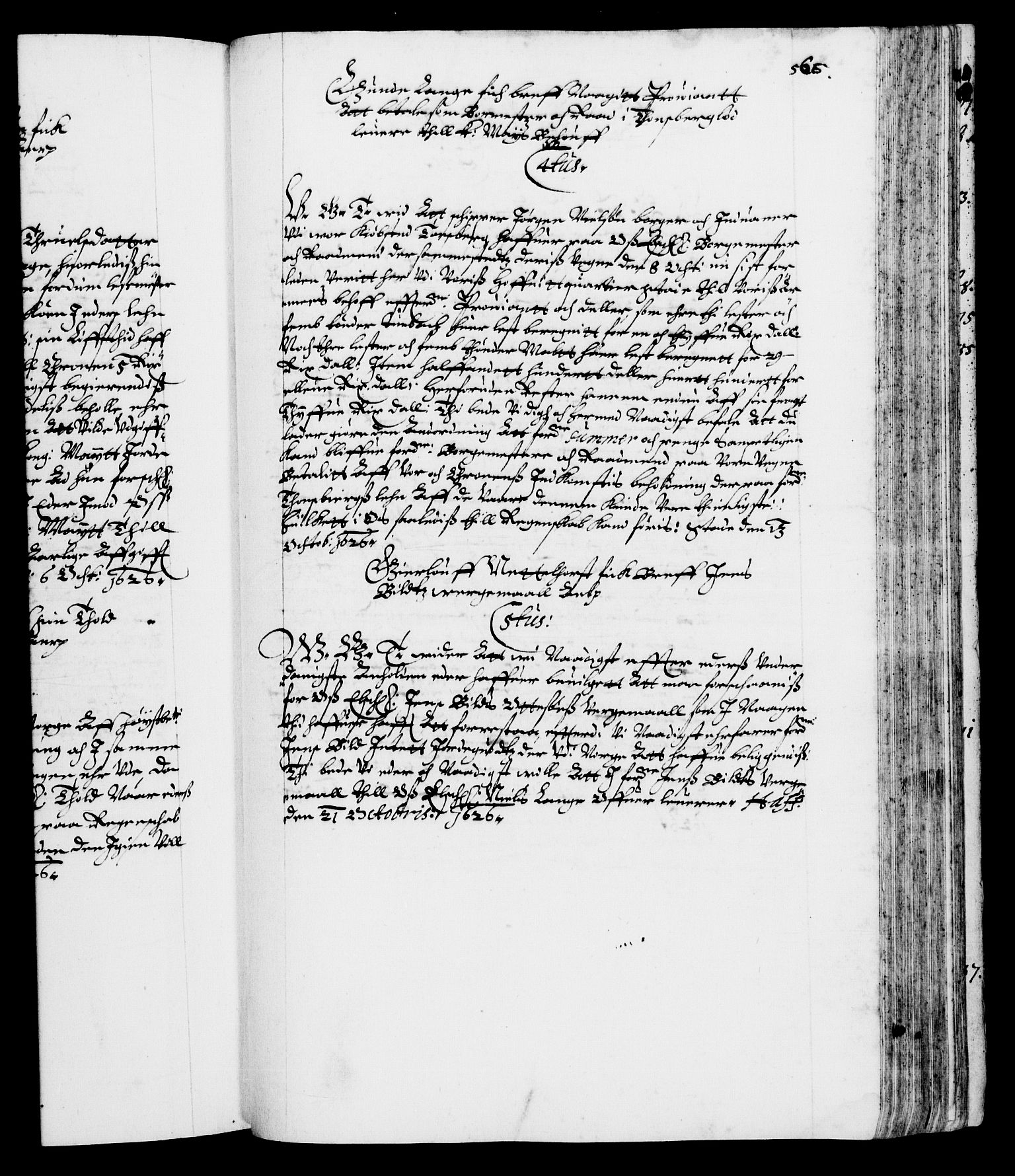 Danske Kanselli 1572-1799, RA/EA-3023/F/Fc/Fca/Fcab/L0004: Norske tegnelser (mikrofilm), 1617-1627, s. 566a