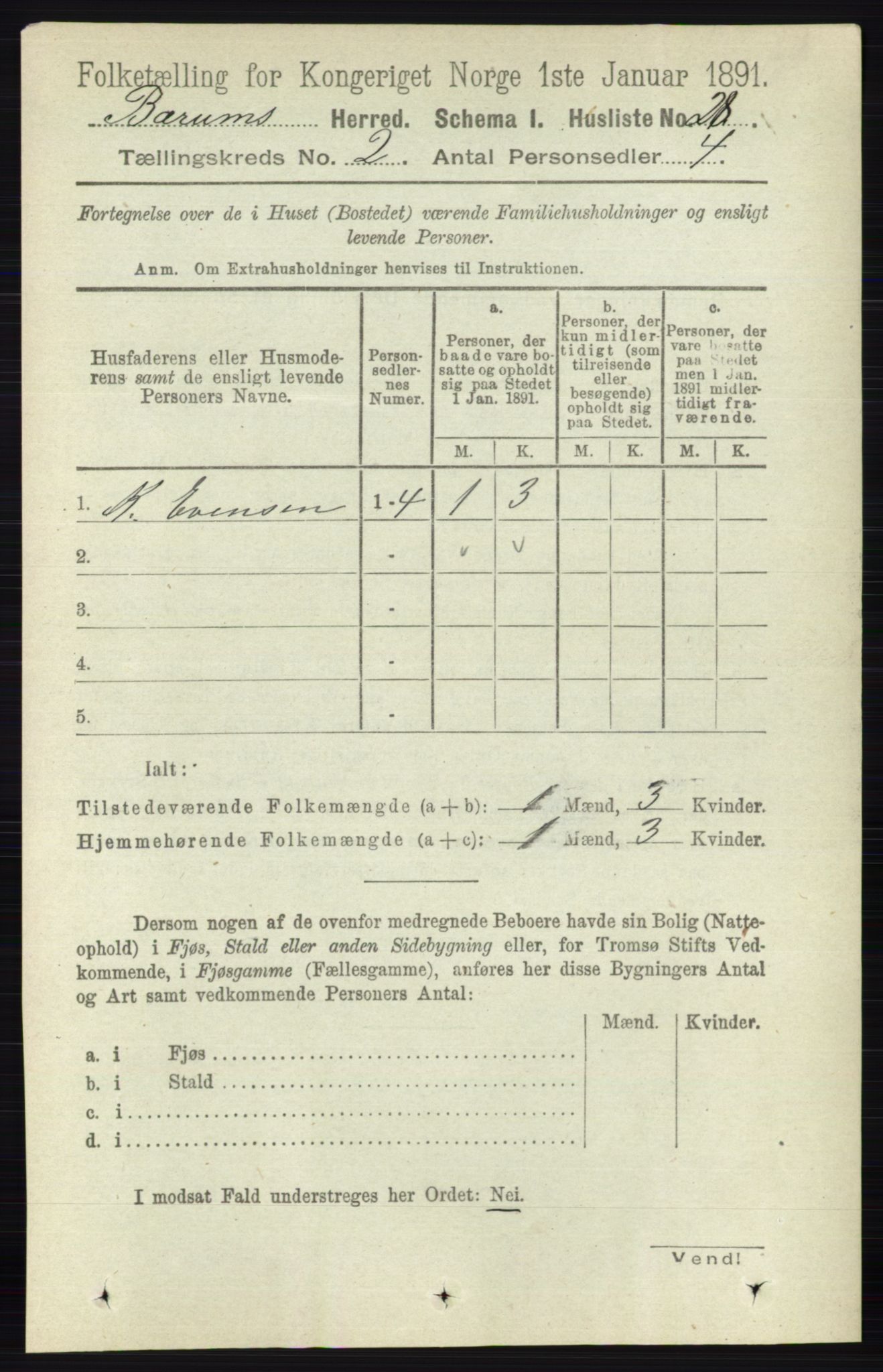 RA, Folketelling 1891 for 0219 Bærum herred, 1891, s. 983