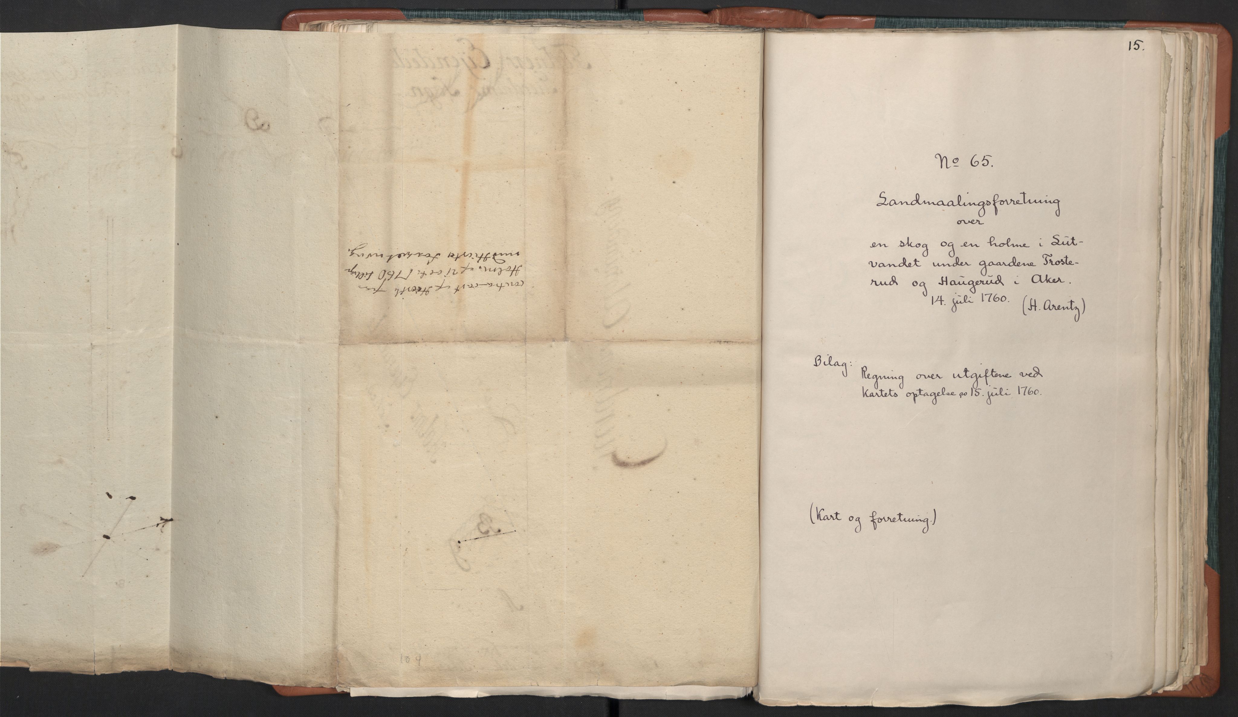 Generalkonduktøren i Akershus stift, AV/RA-EA-2891/D/L0003: Landmålingsforretninger nr. 51-80, 1757-1761