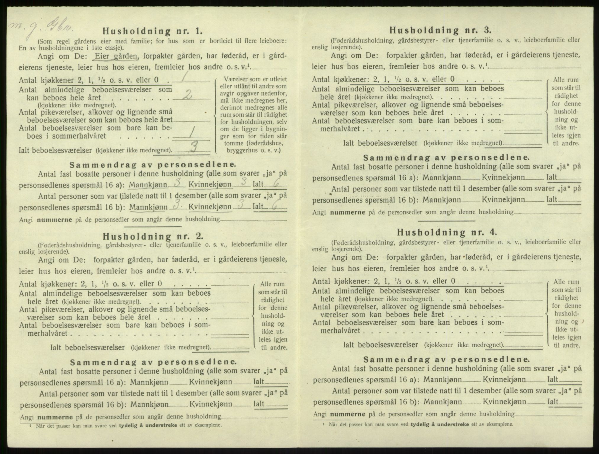 SAB, Folketelling 1920 for 1414 Brekke herred, 1920, s. 139