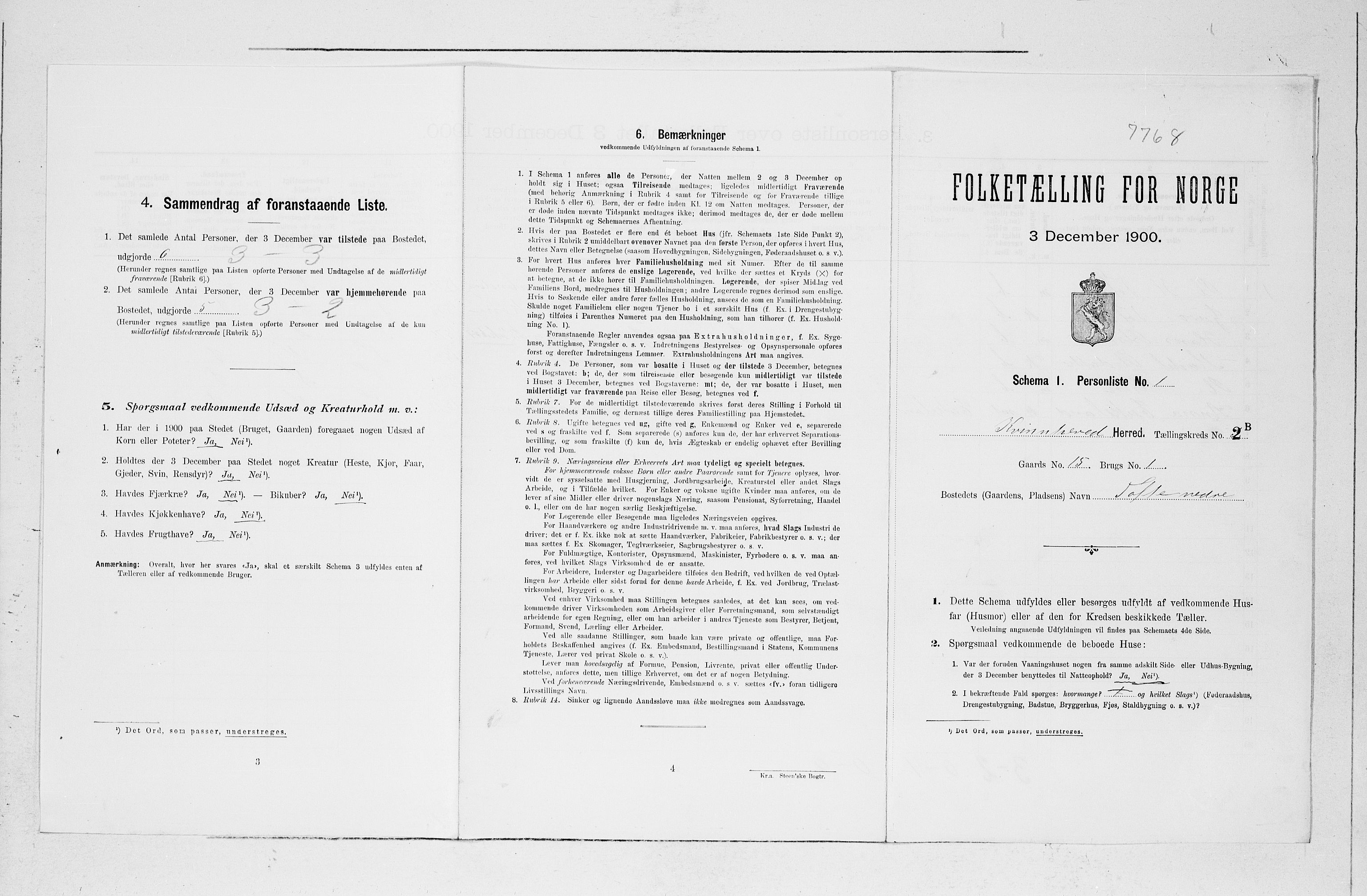 SAB, Folketelling 1900 for 1224 Kvinnherad herred, 1900, s. 273