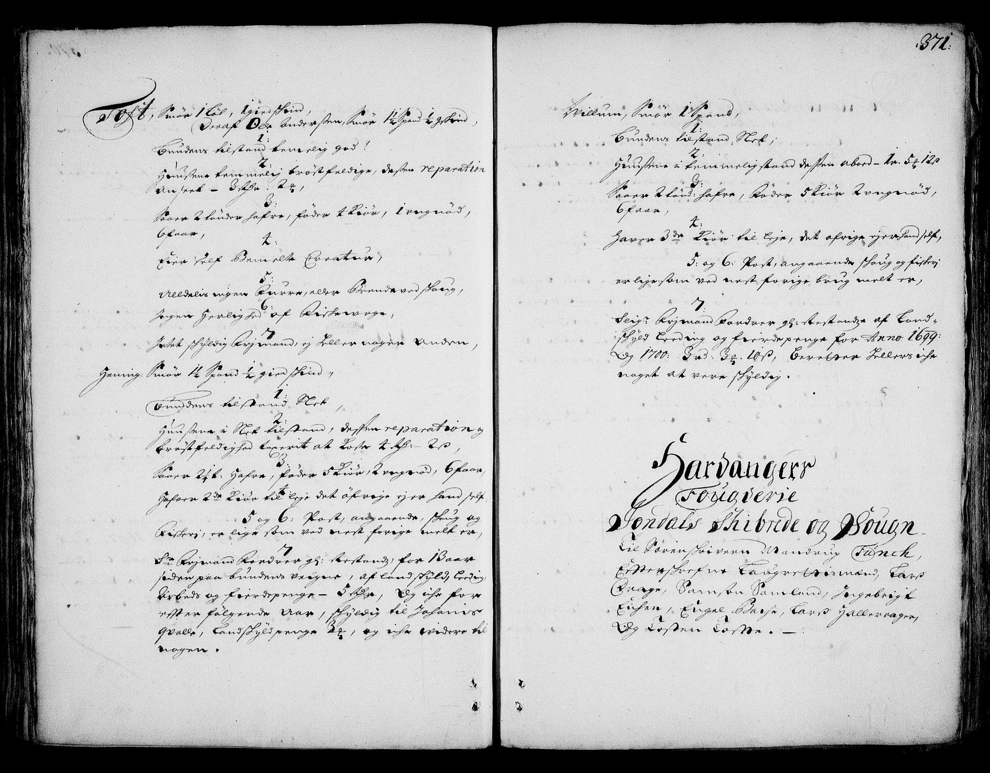 Rentekammeret inntil 1814, Realistisk ordnet avdeling, AV/RA-EA-4070/On/L0002: [Jj 3]: Besiktigelsesforretninger over Halsnøy klosters gods, 1659-1703, s. 370b-371a