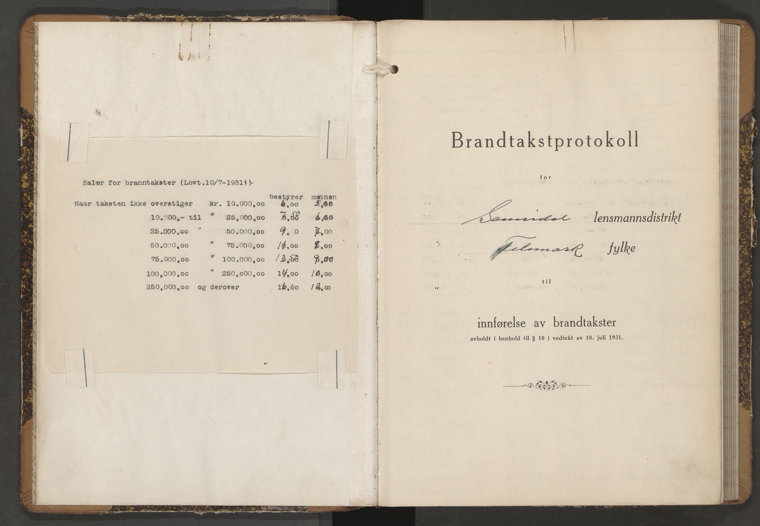 Sannidal lensmannskontor, SAKO/A-569/Y/Yc/Ycb/L0007: Skjematakstprotokoll, 1938-1955