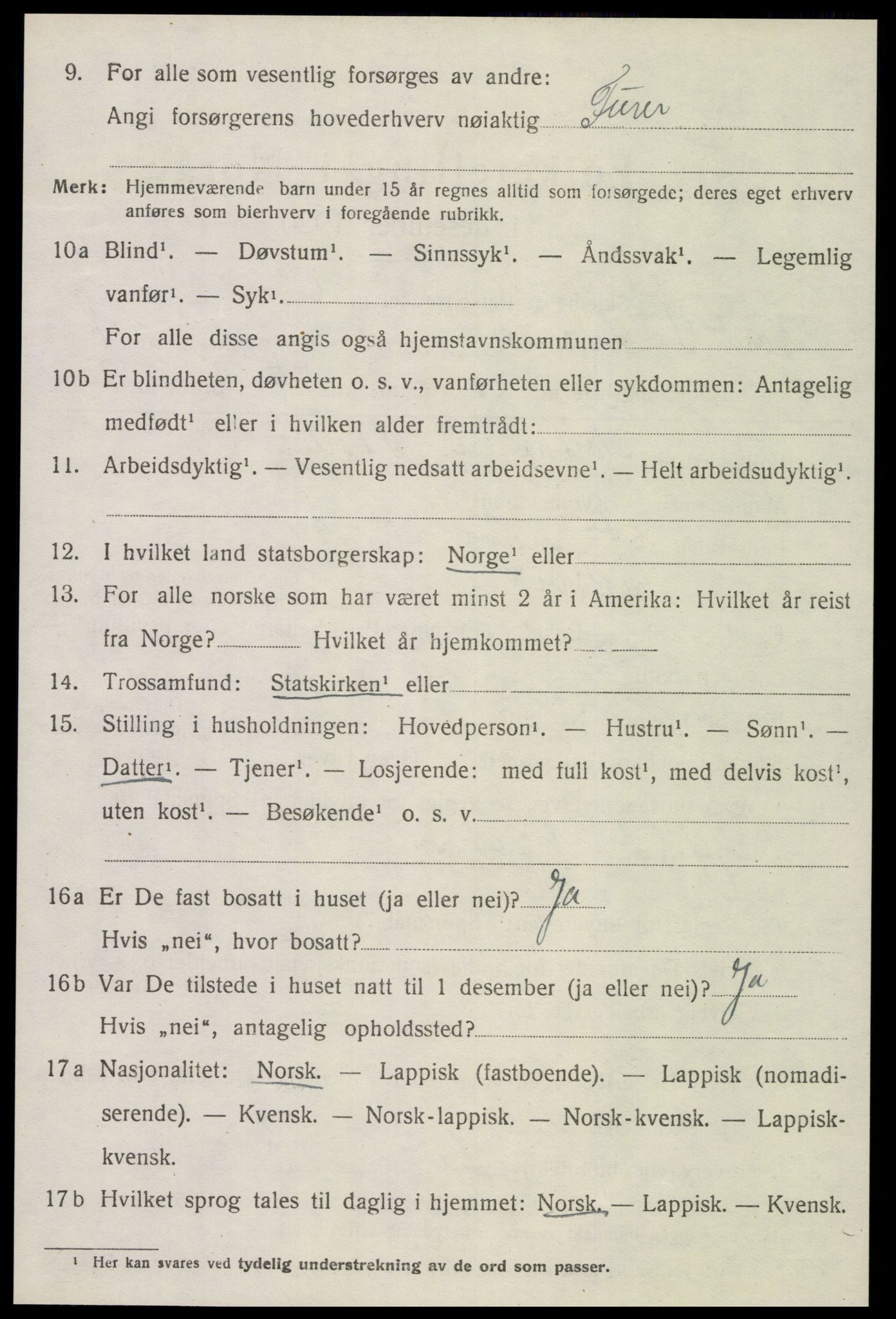 SAT, Folketelling 1920 for 1718 Leksvik herred, 1920, s. 4551