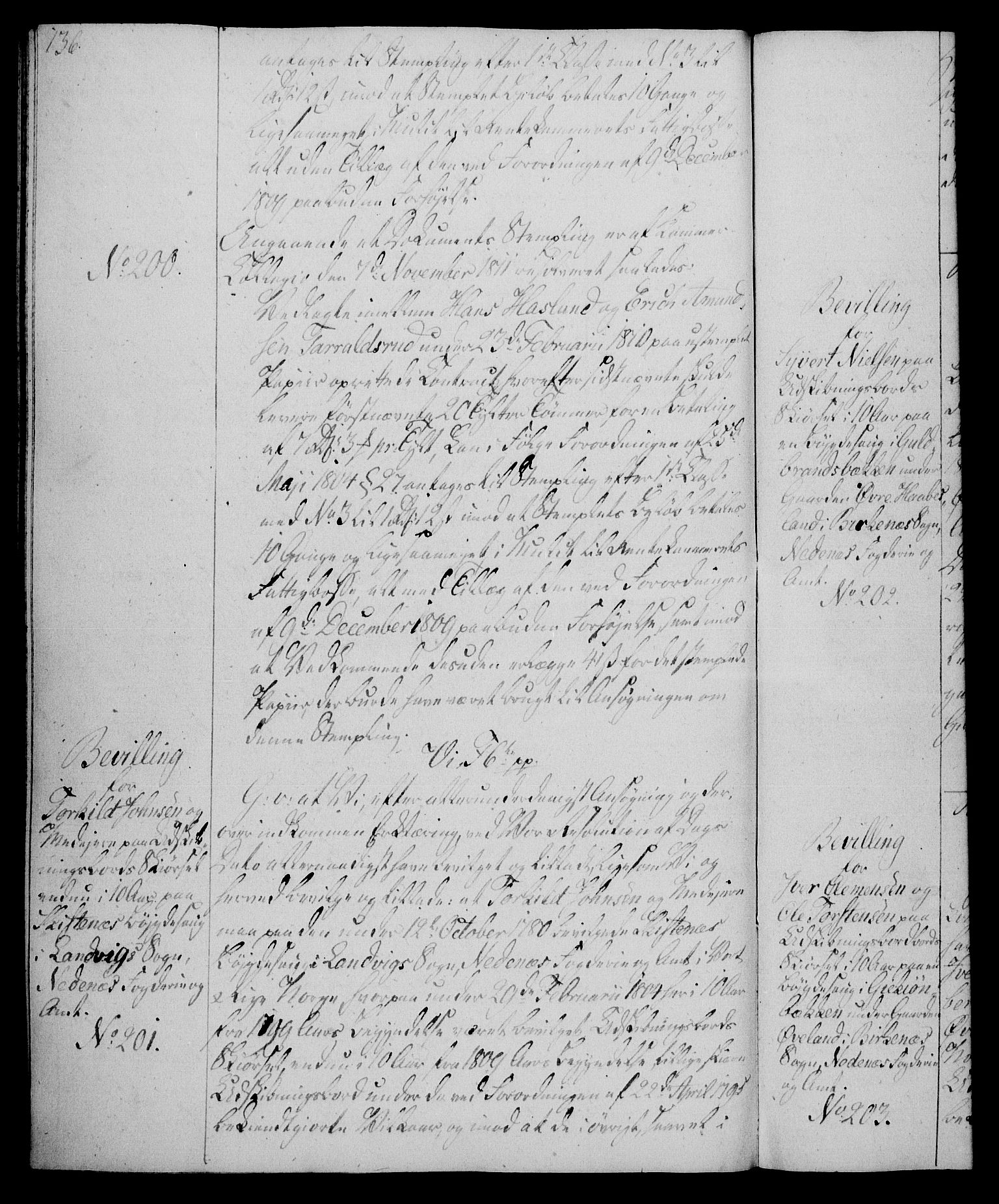 Rentekammeret, Kammerkanselliet, AV/RA-EA-3111/G/Gg/Gga/L0020: Norsk ekspedisjonsprotokoll med register (merket RK 53.20), 1811-1814, s. 136