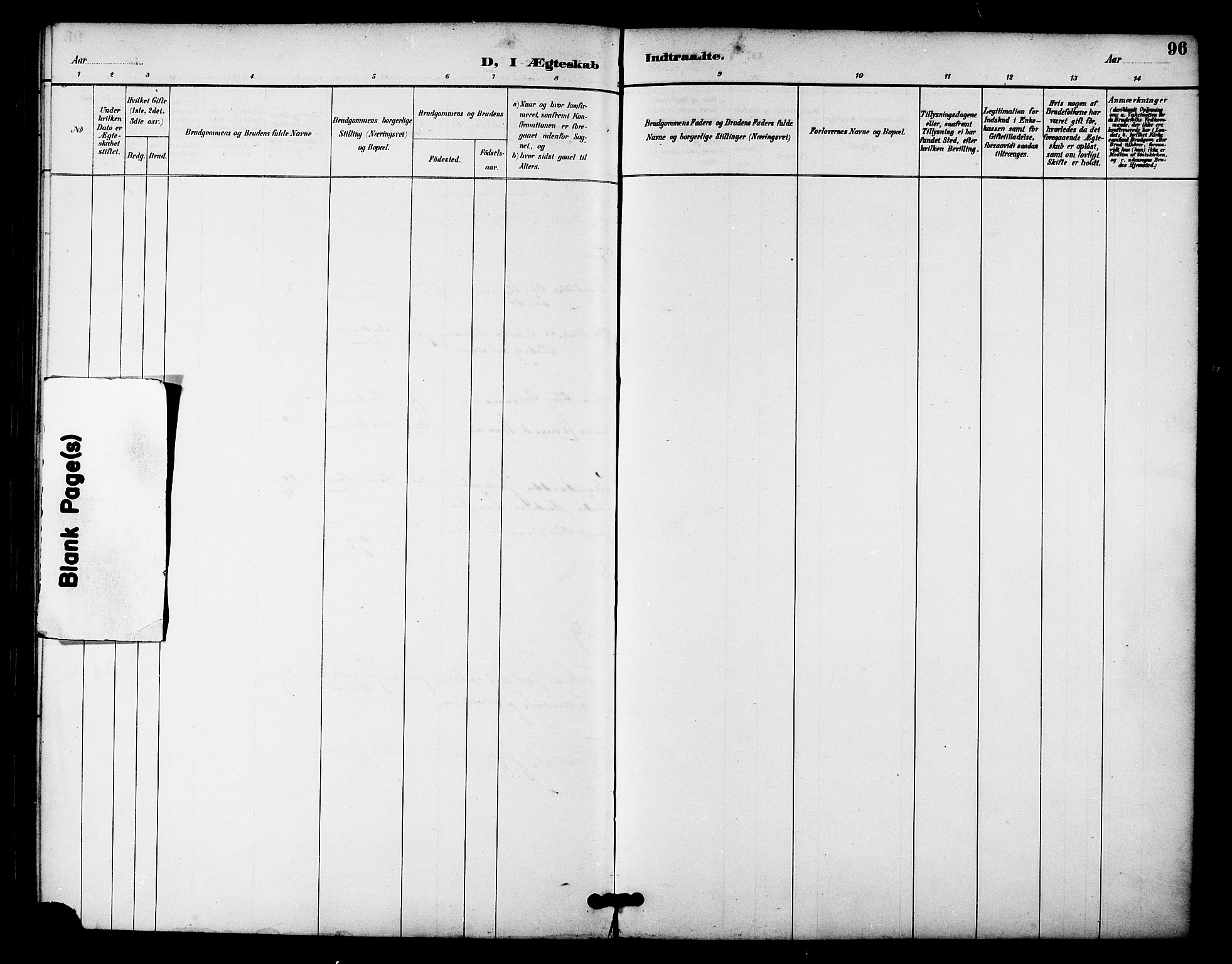 Ministerialprotokoller, klokkerbøker og fødselsregistre - Nordland, SAT/A-1459/840/L0580: Ministerialbok nr. 840A02, 1887-1909, s. 96