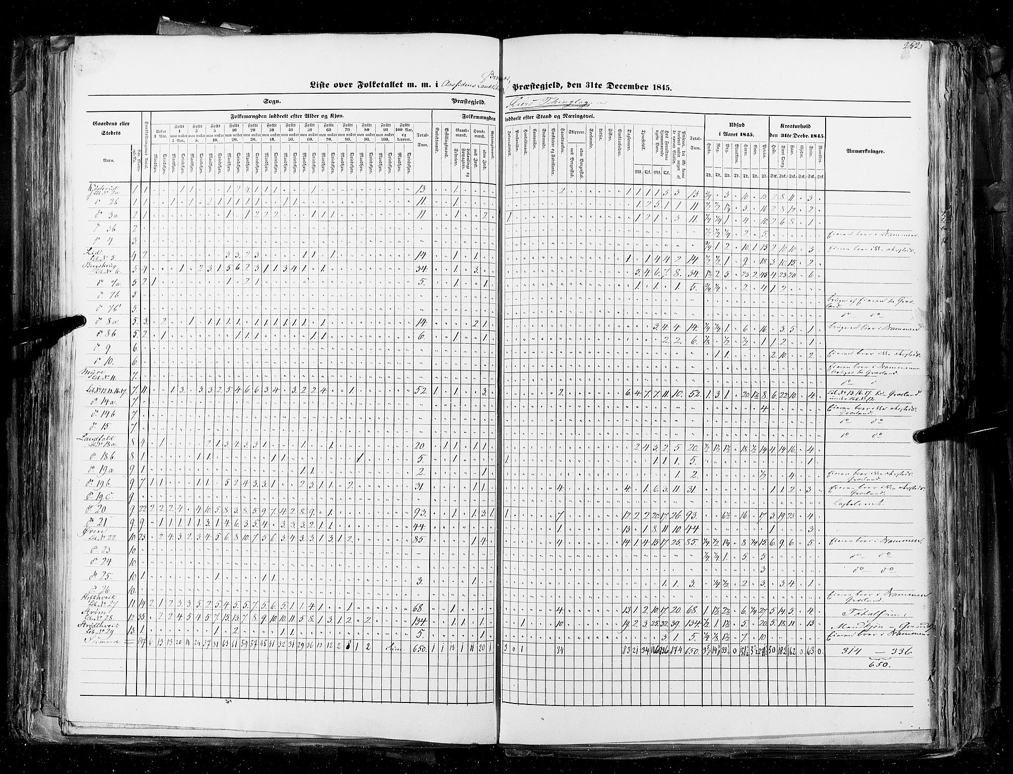 RA, Folketellingen 1845, bind 4: Buskerud amt og Jarlsberg og Larvik amt, 1845, s. 252