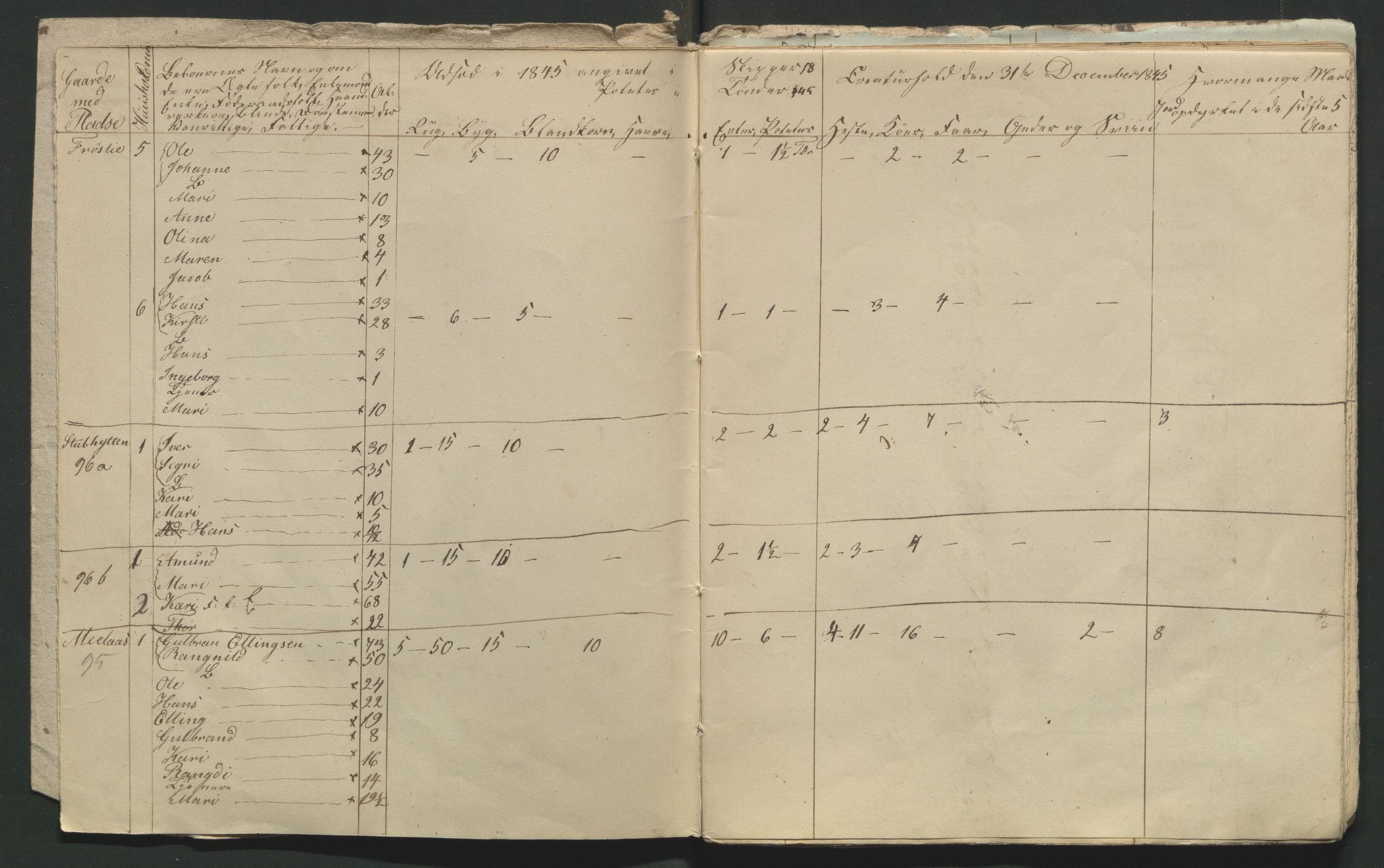 SAH, Lokaliasamlingen for Hedmark og Oppland fylker m.v.: Folketellingen 1845 for Jevnaker prestegjeld, 1845, s. 103