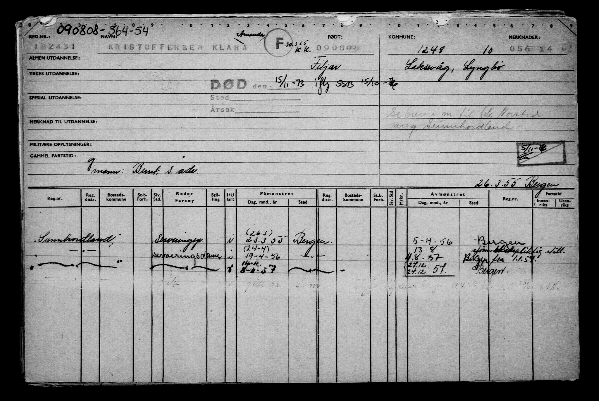 Direktoratet for sjømenn, AV/RA-S-3545/G/Gb/L0078: Hovedkort, 1908, s. 557