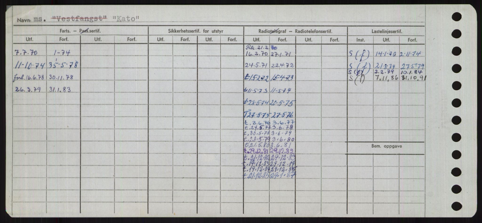 Sjøfartsdirektoratet med forløpere, Skipsmålingen, RA/S-1627/H/Ha/L0003/0001: Fartøy, Hilm-Mar / Fartøy, Hilm-Kol, s. 724