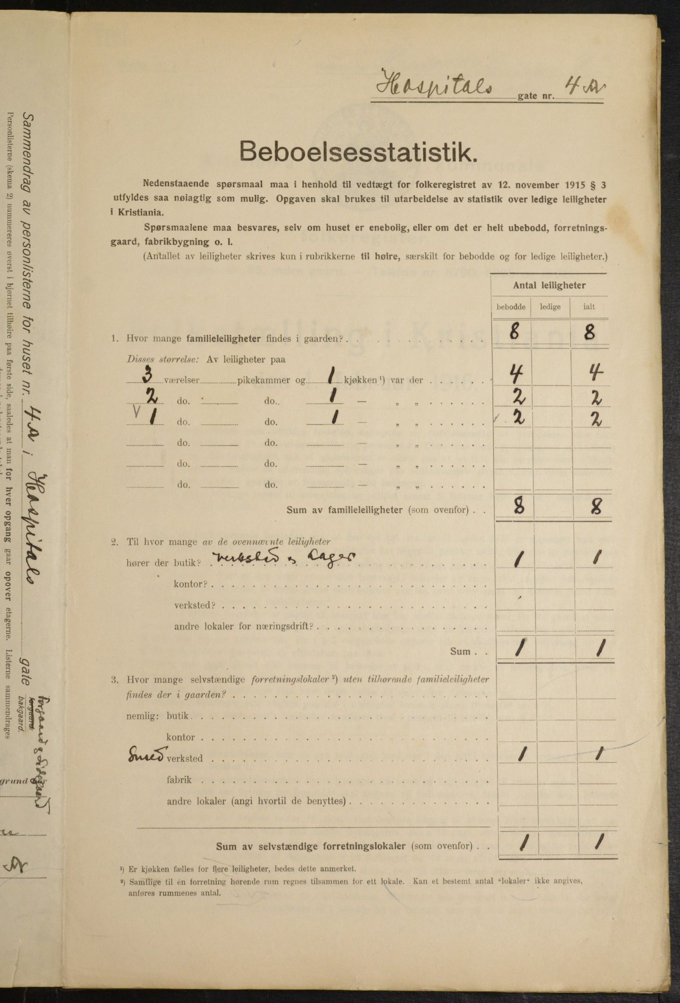 OBA, Kommunal folketelling 1.2.1916 for Kristiania, 1916, s. 42088