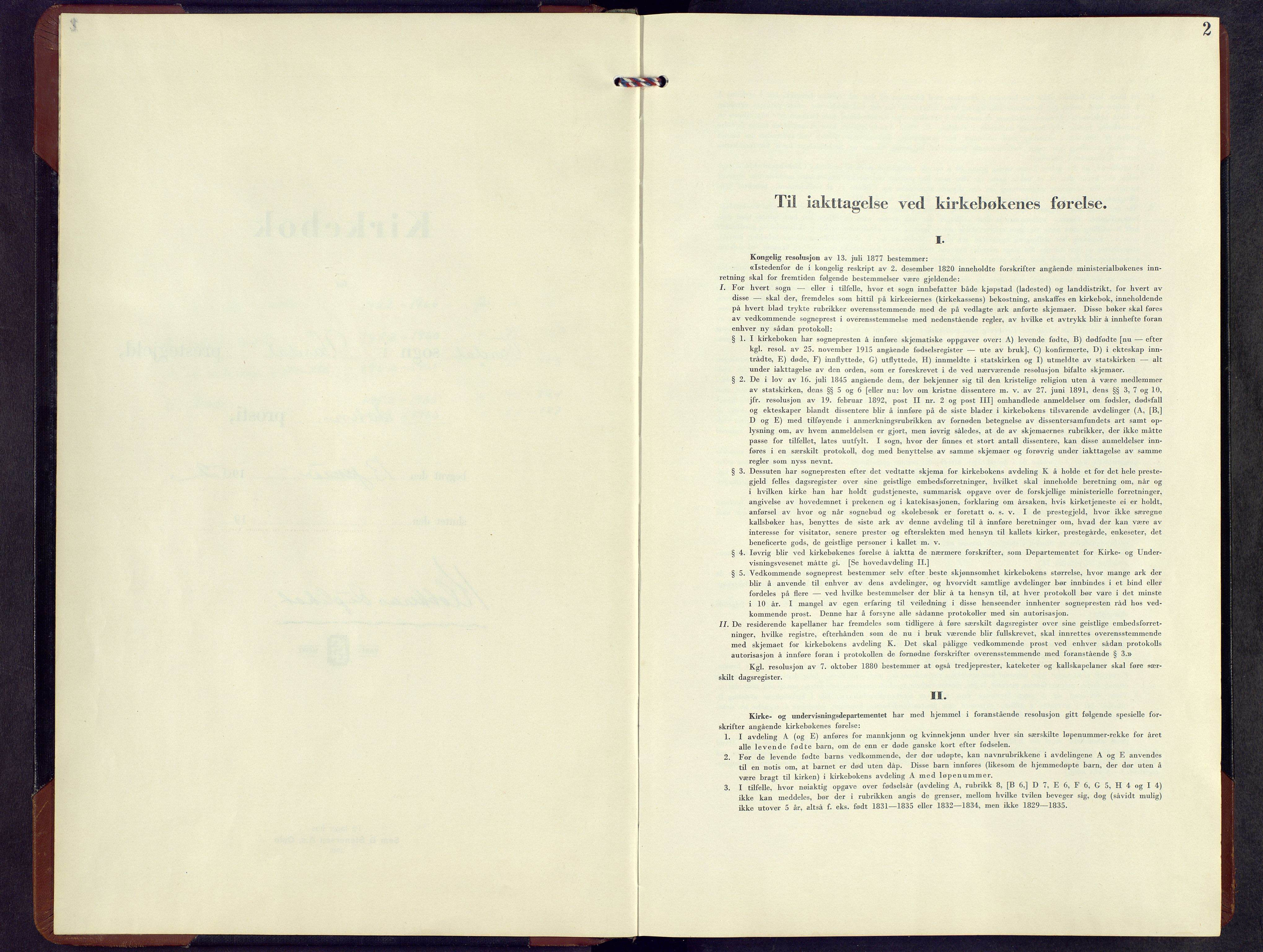 Vardal prestekontor, AV/SAH-PREST-100/H/Ha/Hab/L0021: Klokkerbok nr. 21, 1952-1966, s. 2