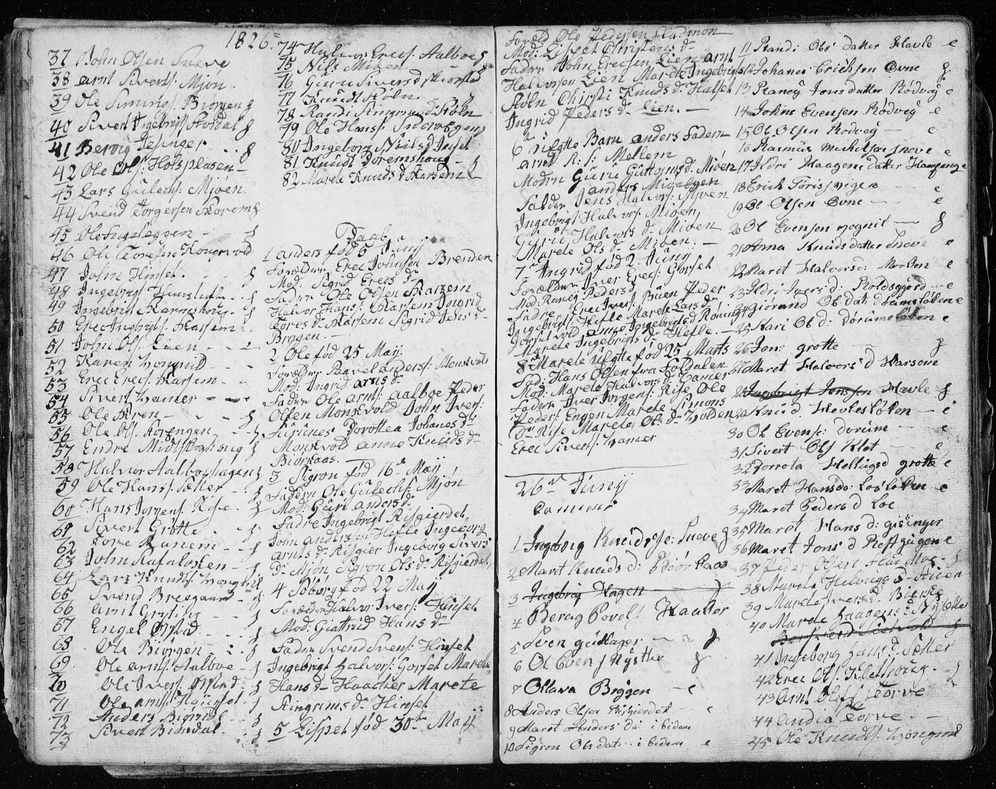 Ministerialprotokoller, klokkerbøker og fødselsregistre - Sør-Trøndelag, AV/SAT-A-1456/678/L0913: Klokkerbok nr. 678C02, 1825-1833