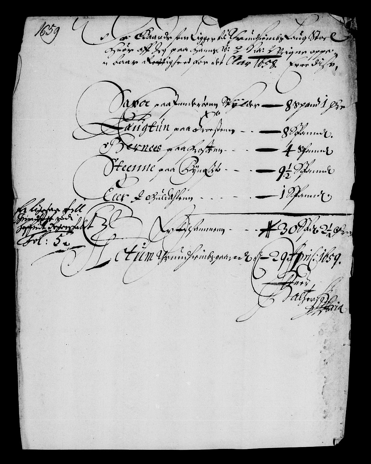Rentekammeret inntil 1814, Reviderte regnskaper, Lensregnskaper, RA/EA-5023/R/Rb/Rbw/L0136: Trondheim len, 1658-1659