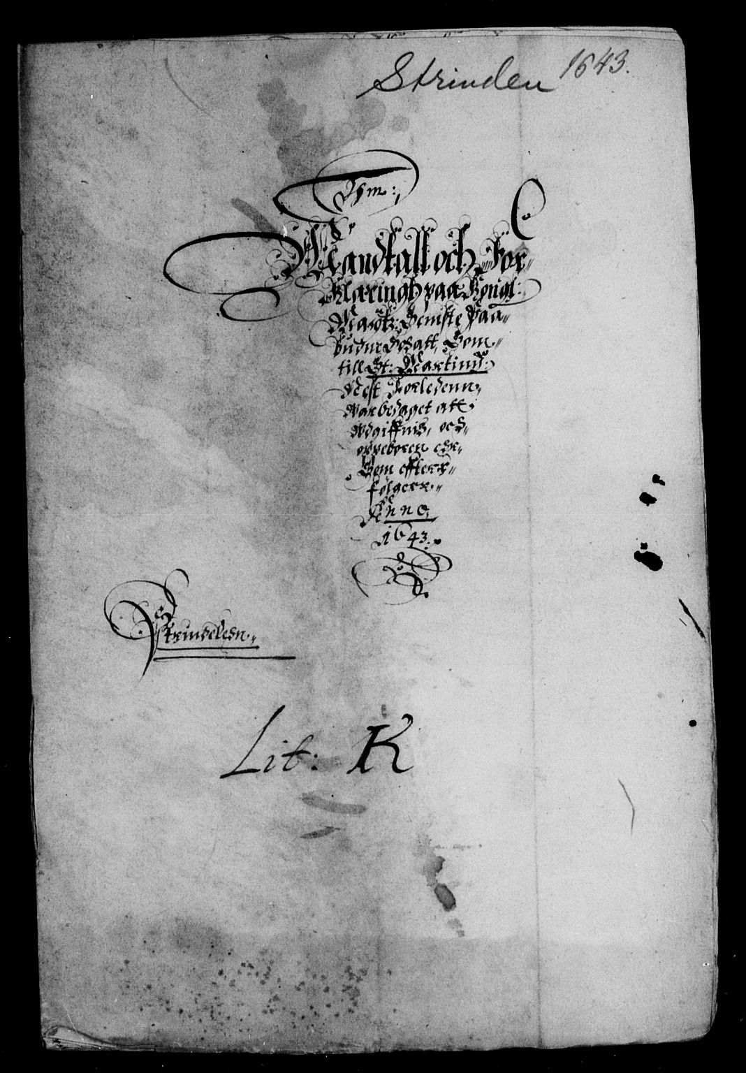 Rentekammeret inntil 1814, Reviderte regnskaper, Lensregnskaper, AV/RA-EA-5023/R/Rb/Rbw/L0078: Trondheim len, 1643-1644