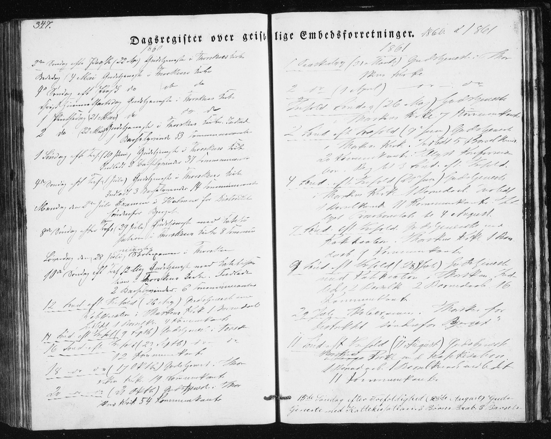 Berg sokneprestkontor, SATØ/S-1318/G/Ga/Gab/L0011klokker: Klokkerbok nr. 11, 1833-1878, s. 347