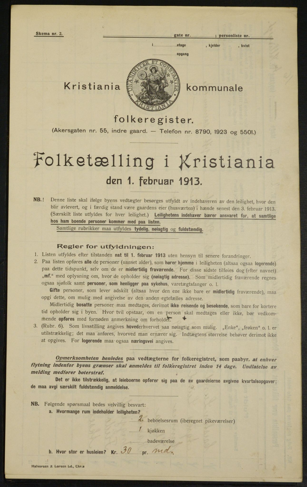 OBA, Kommunal folketelling 1.2.1913 for Kristiania, 1913, s. 29471