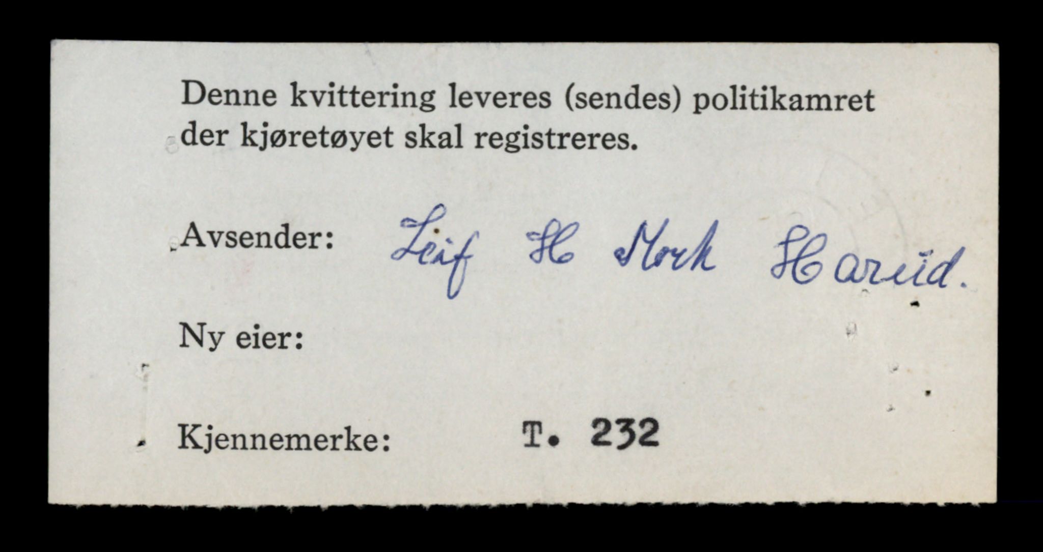 Møre og Romsdal vegkontor - Ålesund trafikkstasjon, AV/SAT-A-4099/F/Fe/L0003: Registreringskort for kjøretøy T 232 - T 340, 1927-1998, s. 22