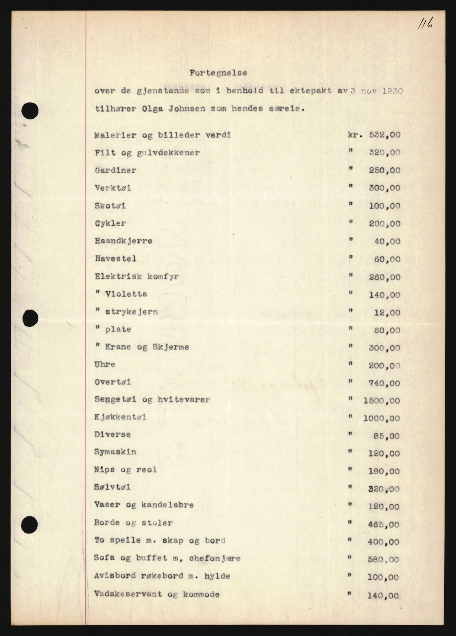 Oslo byskriverembete, AV/SAO-A-10227/2/G/Gb/L0046: Tinglyste ektepakter, Vest-Agder, bind 1-2, 1927-1950