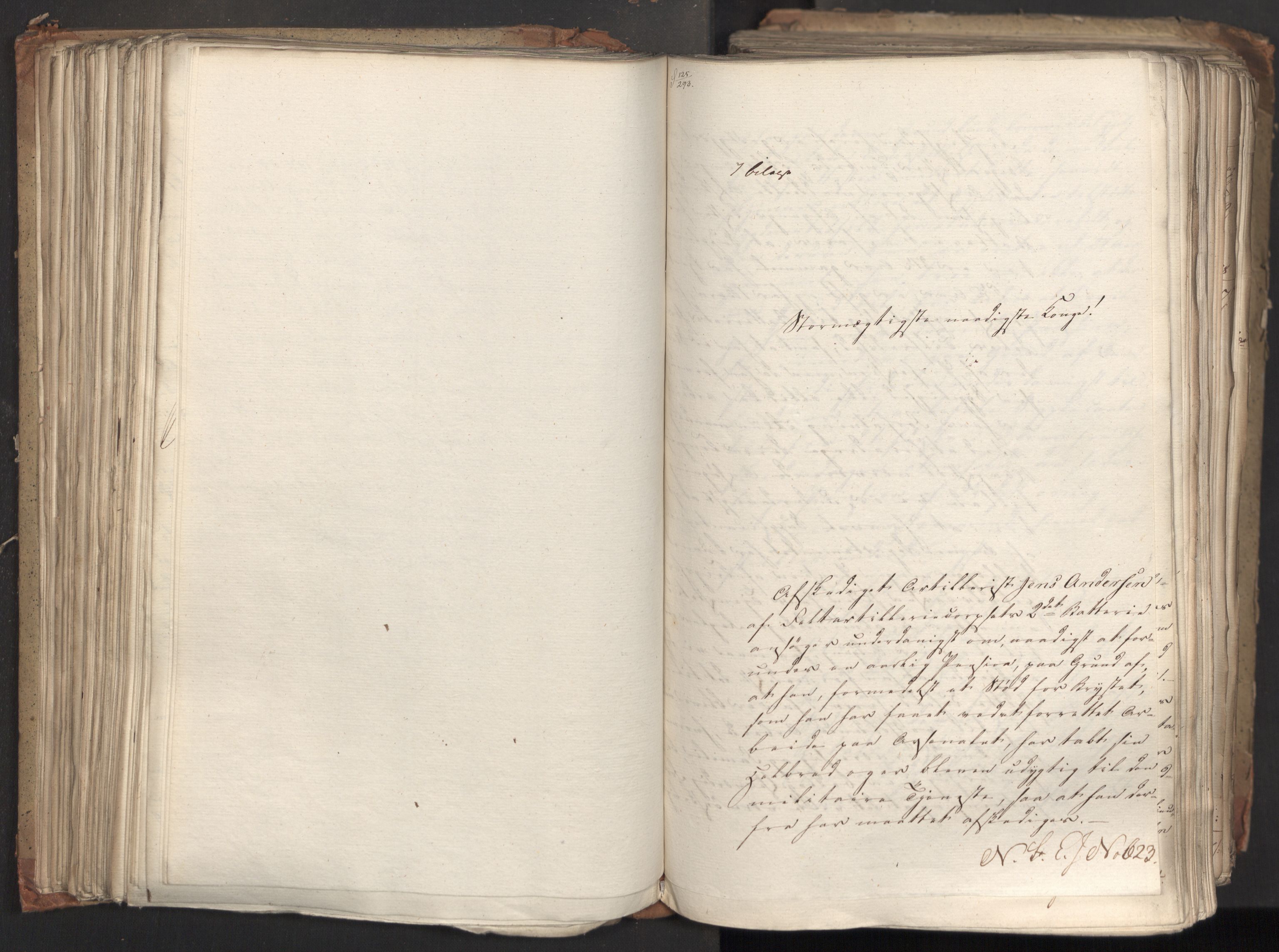 Statsrådsavdelingen i Stockholm, AV/RA-S-1003/D/Da/L0035: Regjeringsinnstillinger nr. 541-840, 1823, s. 197