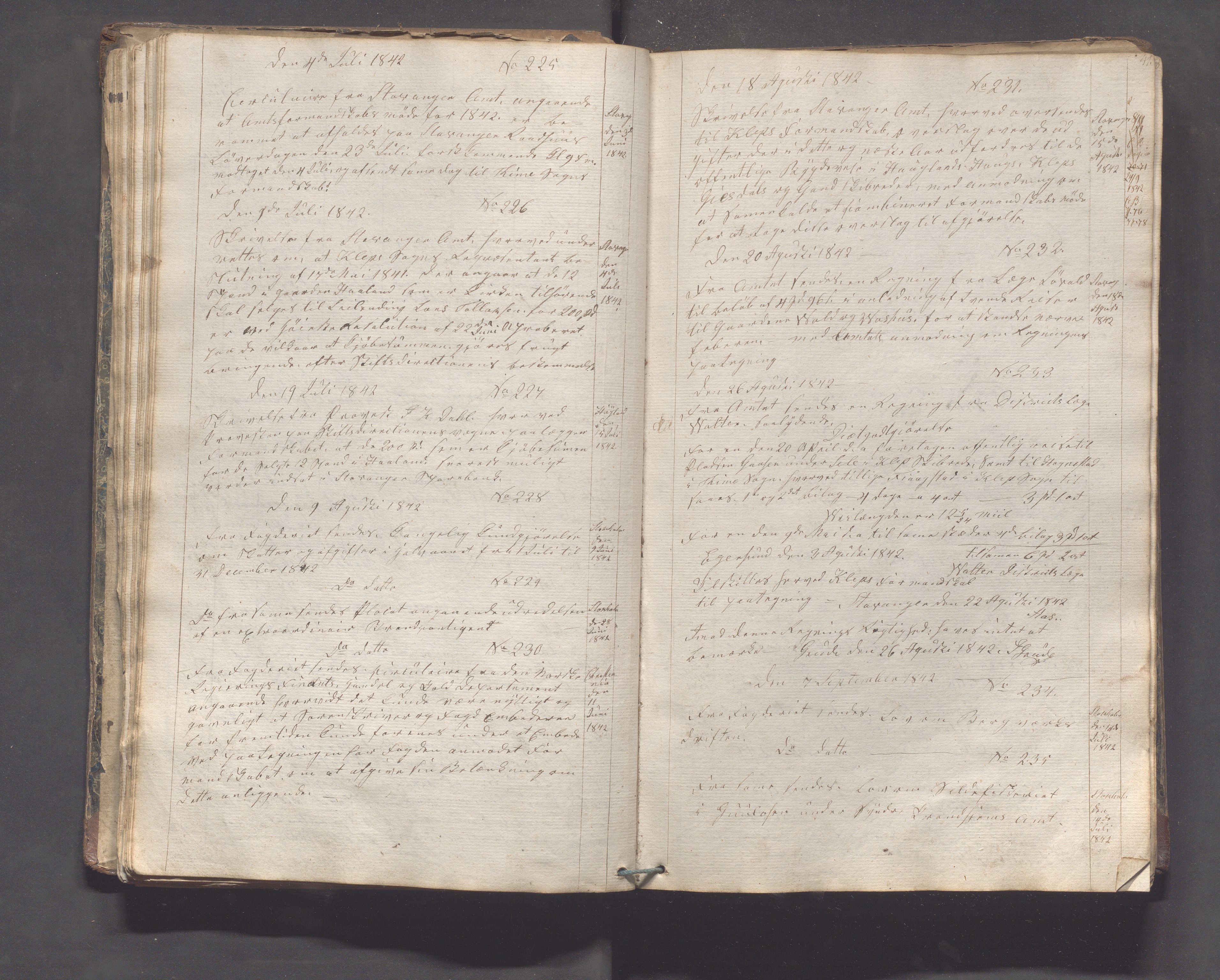 Klepp kommune - Formannskapet, IKAR/K-100277/C/L0001: Brevjournal, 1837-1889, s. 41