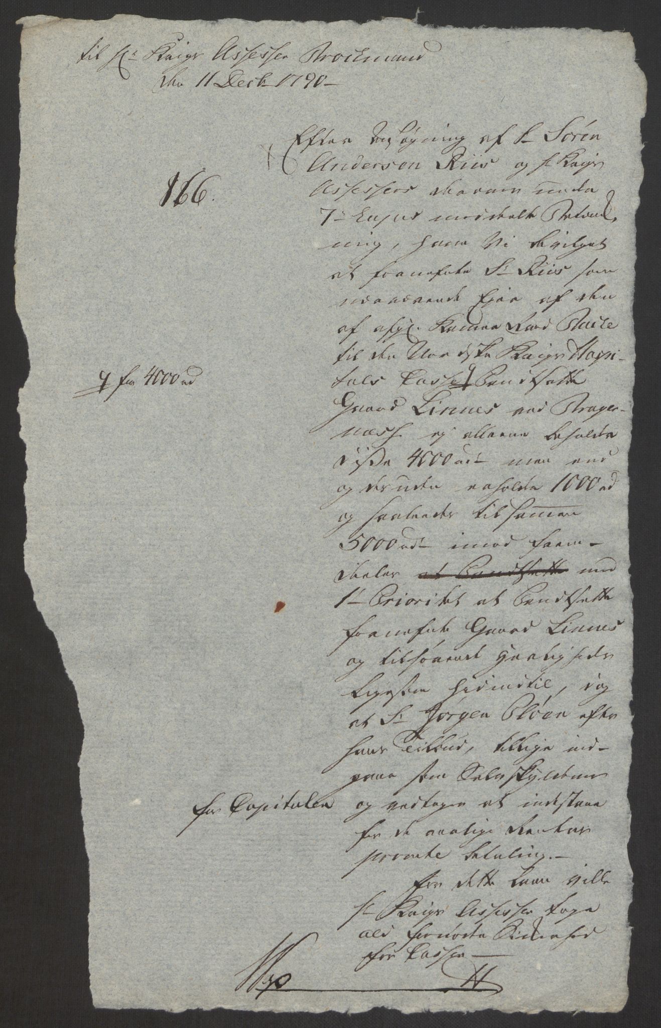 Forsvaret, Den norske kvesthuskasse/krigshospitalkasse, AV/RA-RAFA-1887/F/Fa/L0008: Konsepter, 1790-1793, s. 320