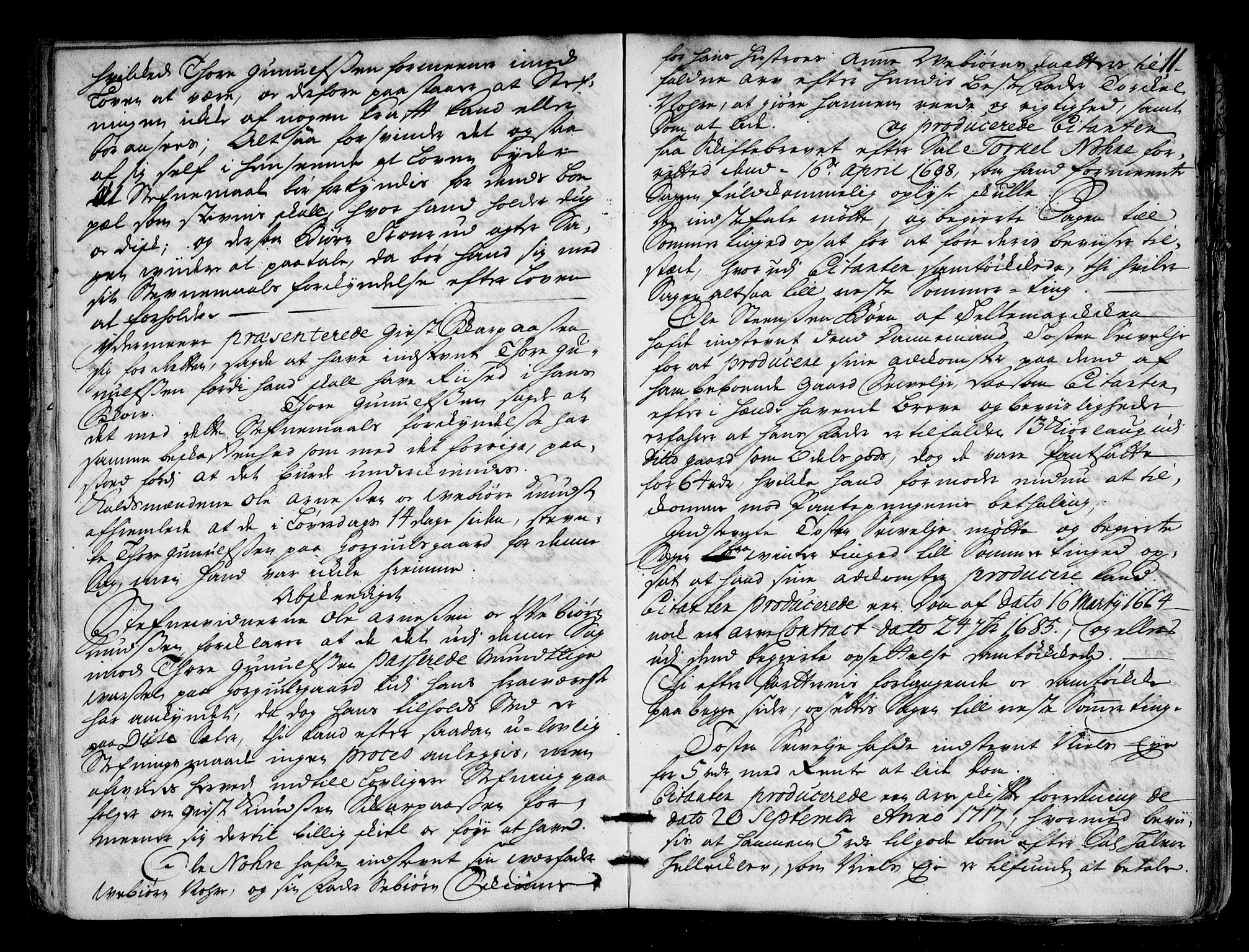 Numedal og Sandsvær sorenskriveri, AV/SAKO-A-128/F/Fa/Faa/L0055: Tingbok, 1725, s. 10b-11a