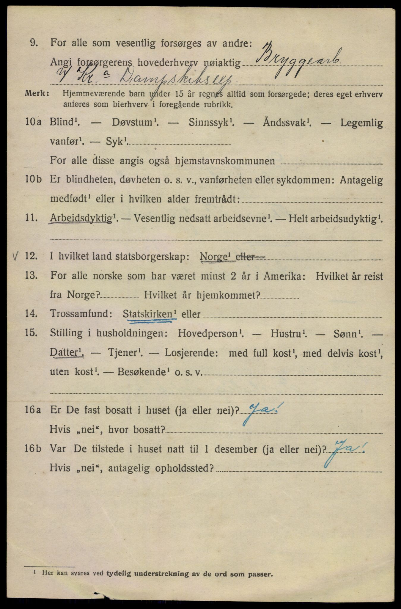 SAO, Folketelling 1920 for 0301 Kristiania kjøpstad, 1920, s. 204434