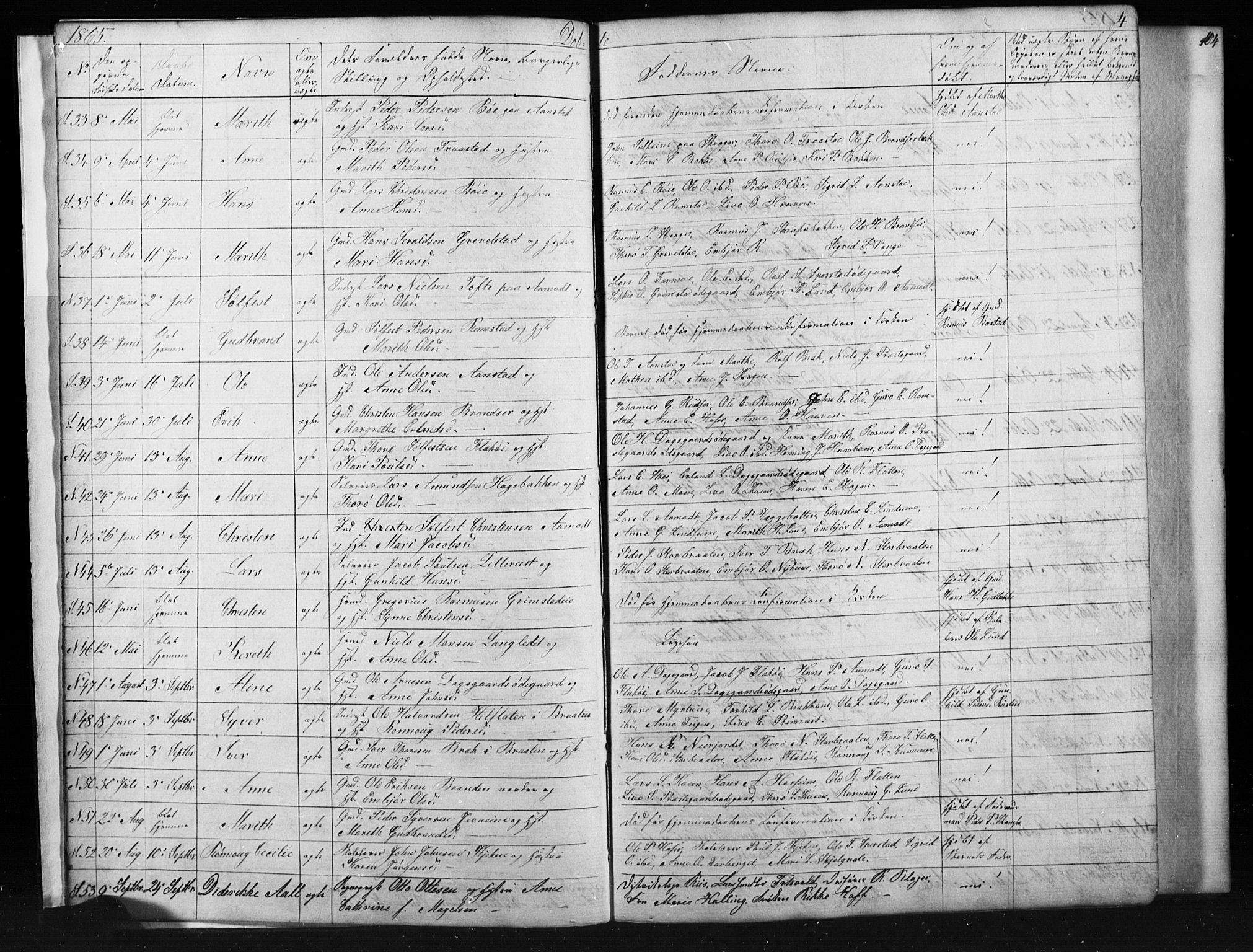 Skjåk prestekontor, AV/SAH-PREST-072/H/Ha/Hab/L0001: Klokkerbok nr. 1, 1865-1893, s. 4